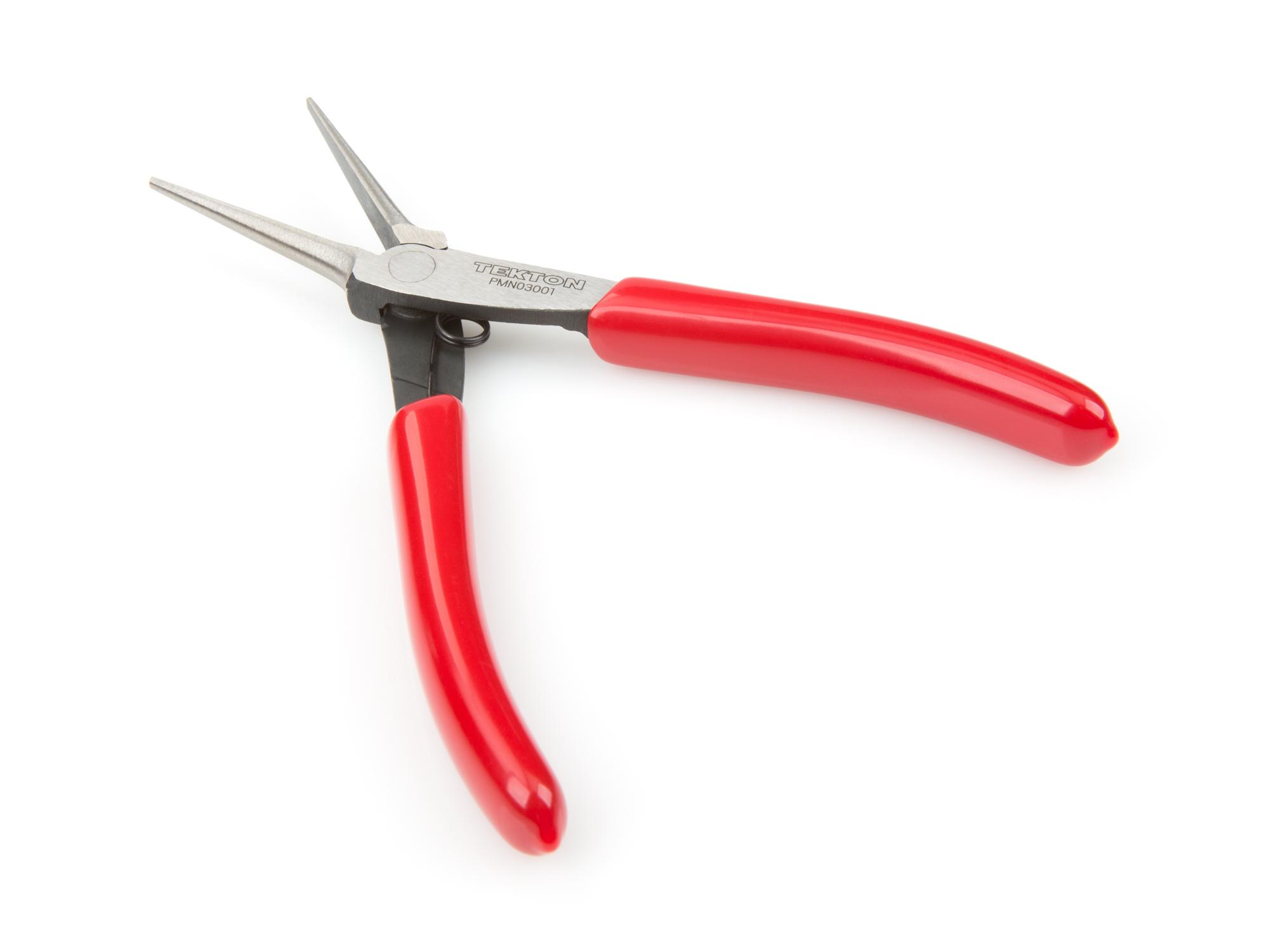 Back angle view of Tekton 5 inch mini pliers. Item #PMN03001