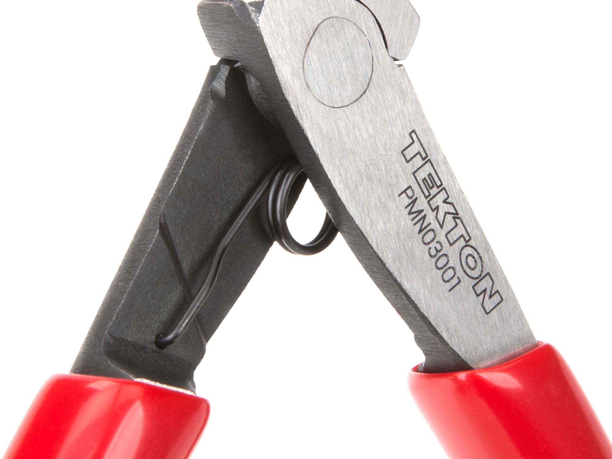 Closeup view of Tekton 5 inch mini pliers. Item #PMN03001