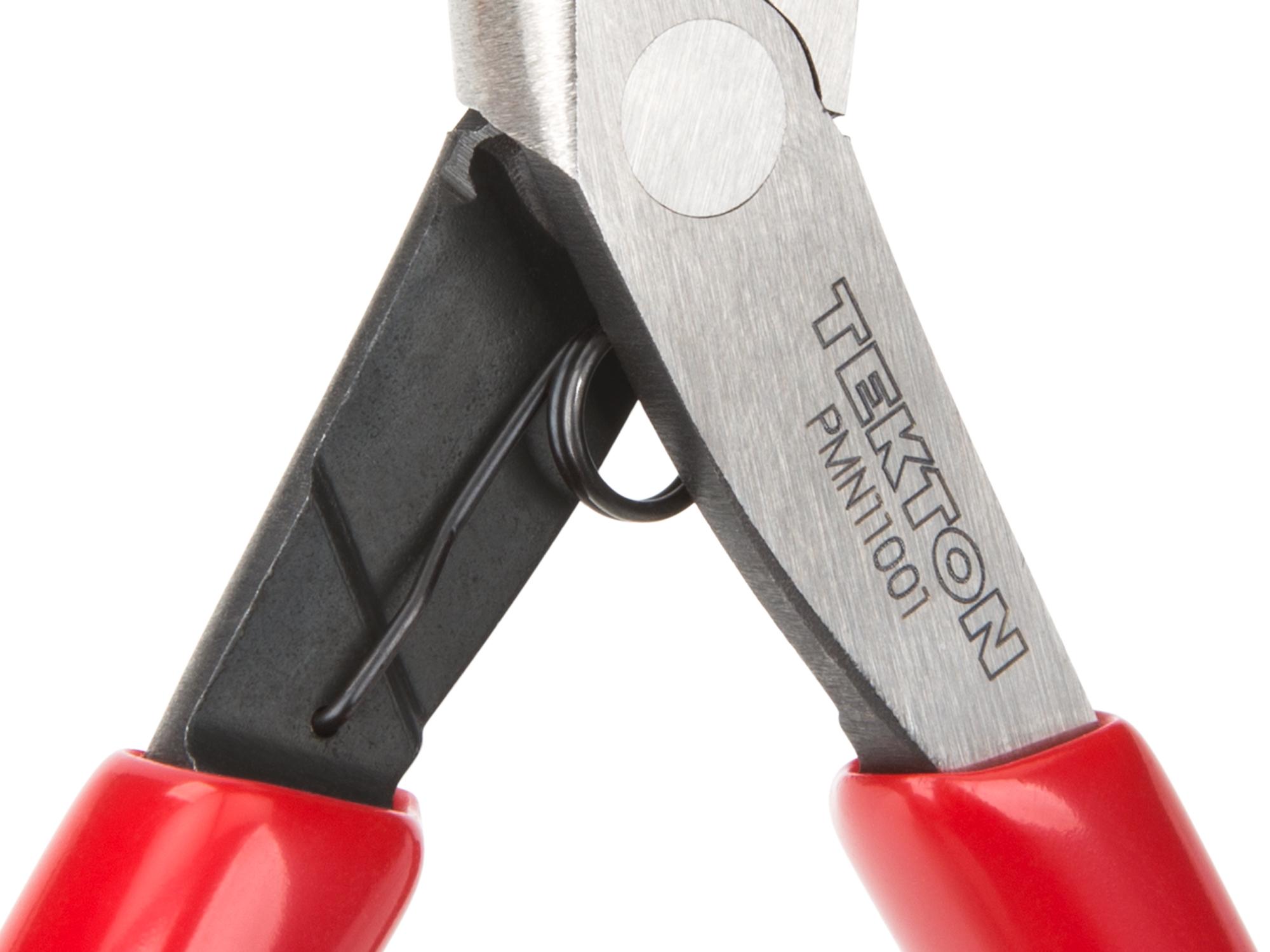 Closeup view of Tekton 5 inch mini pliers. Item #PMN11001