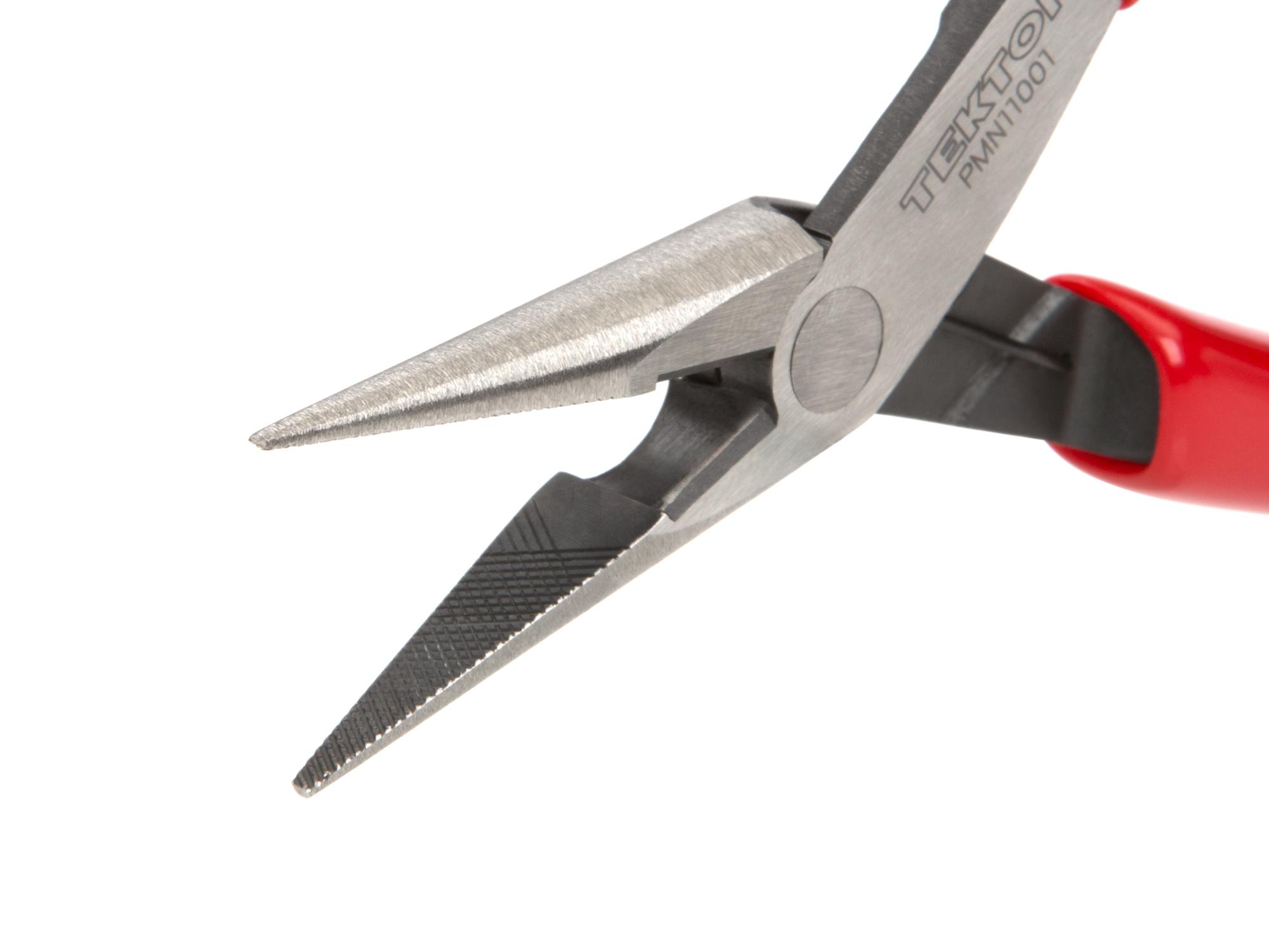 Closeup view of Tekton 5 inch mini pliers. Item #PMN11001