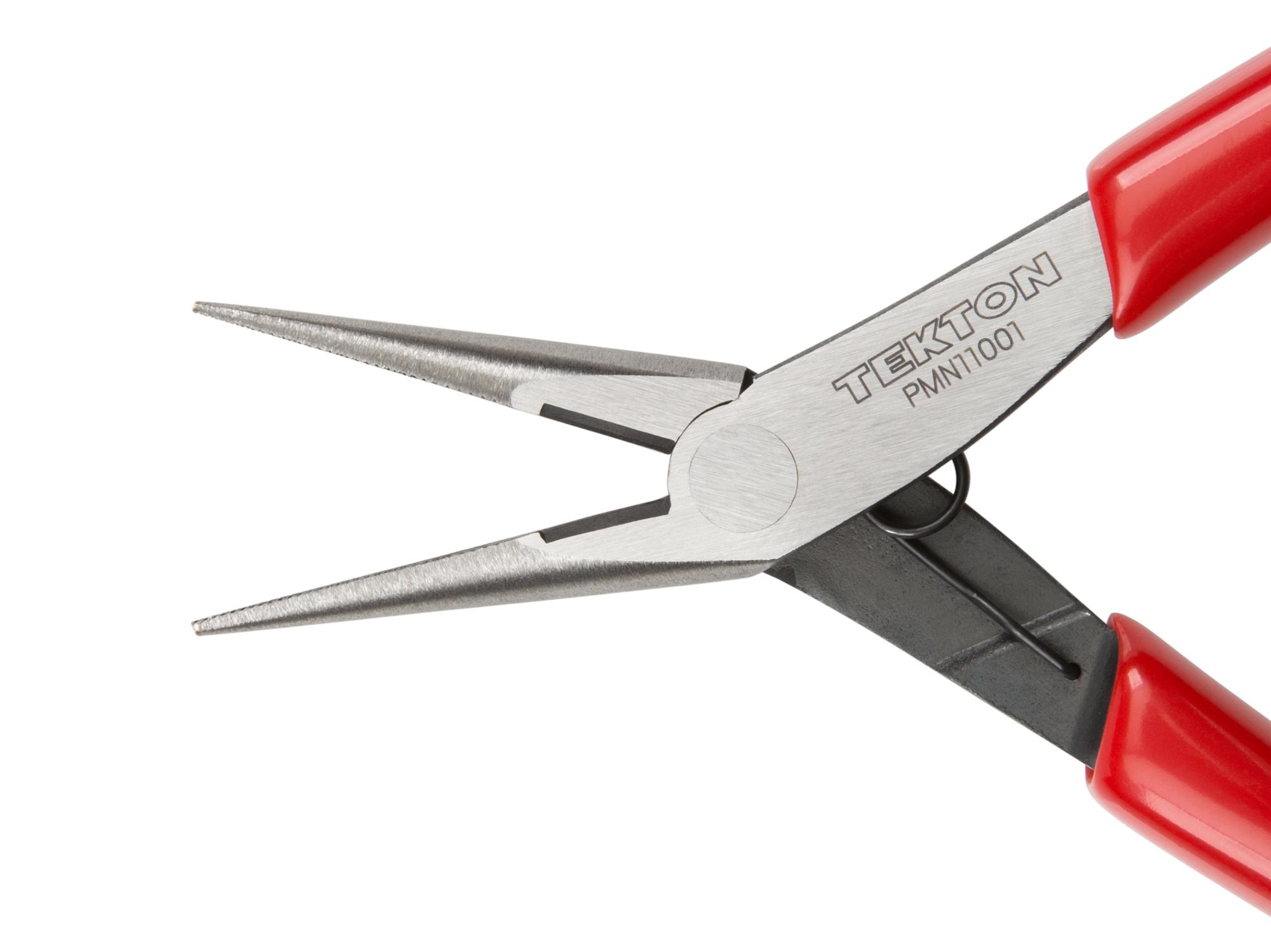 Side view of Tekton 5 inch mini pliers. Item #PMN11001