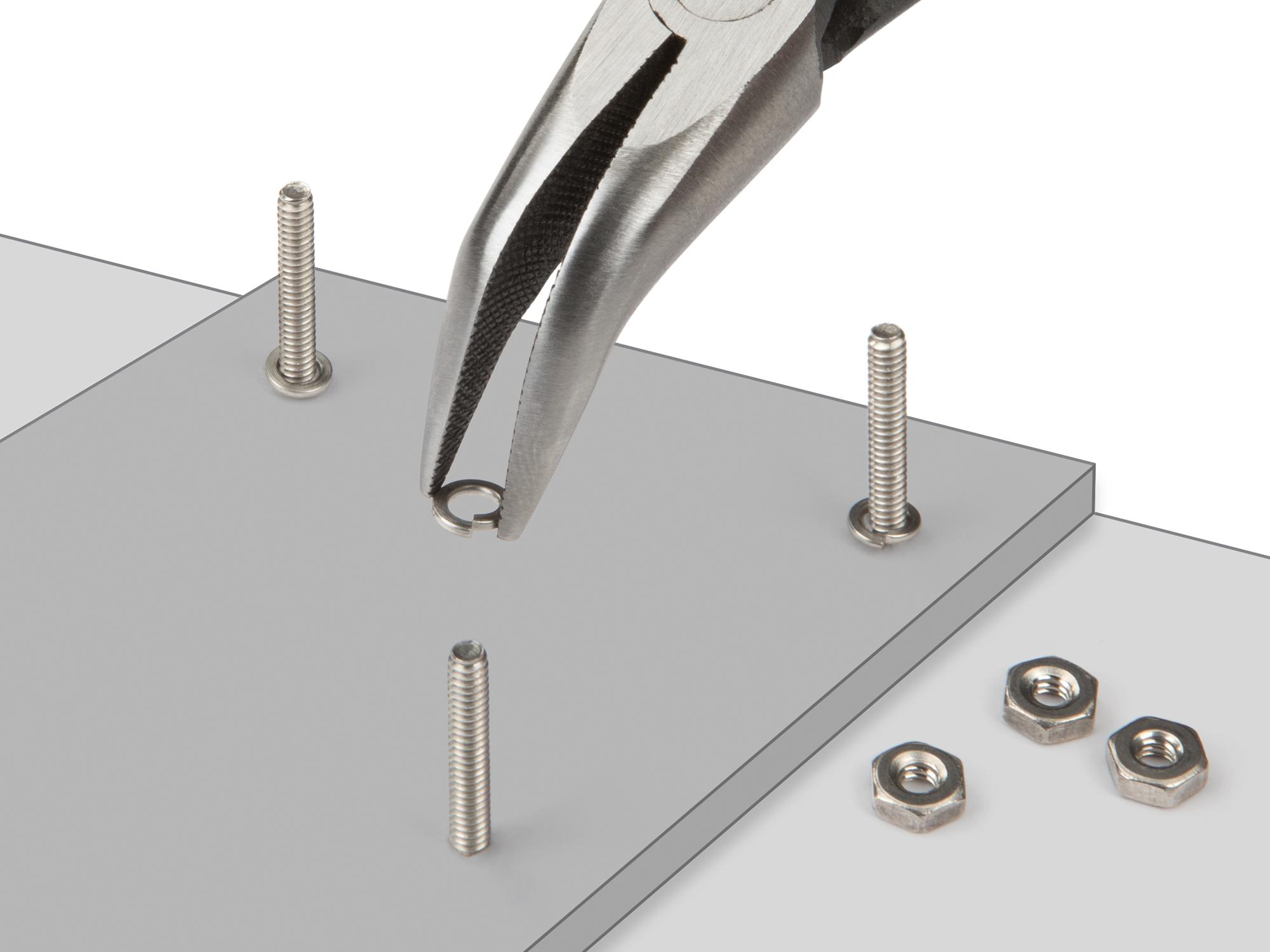 Closeup view of Tekton 5 inch mini pliers. Item #PMN11301