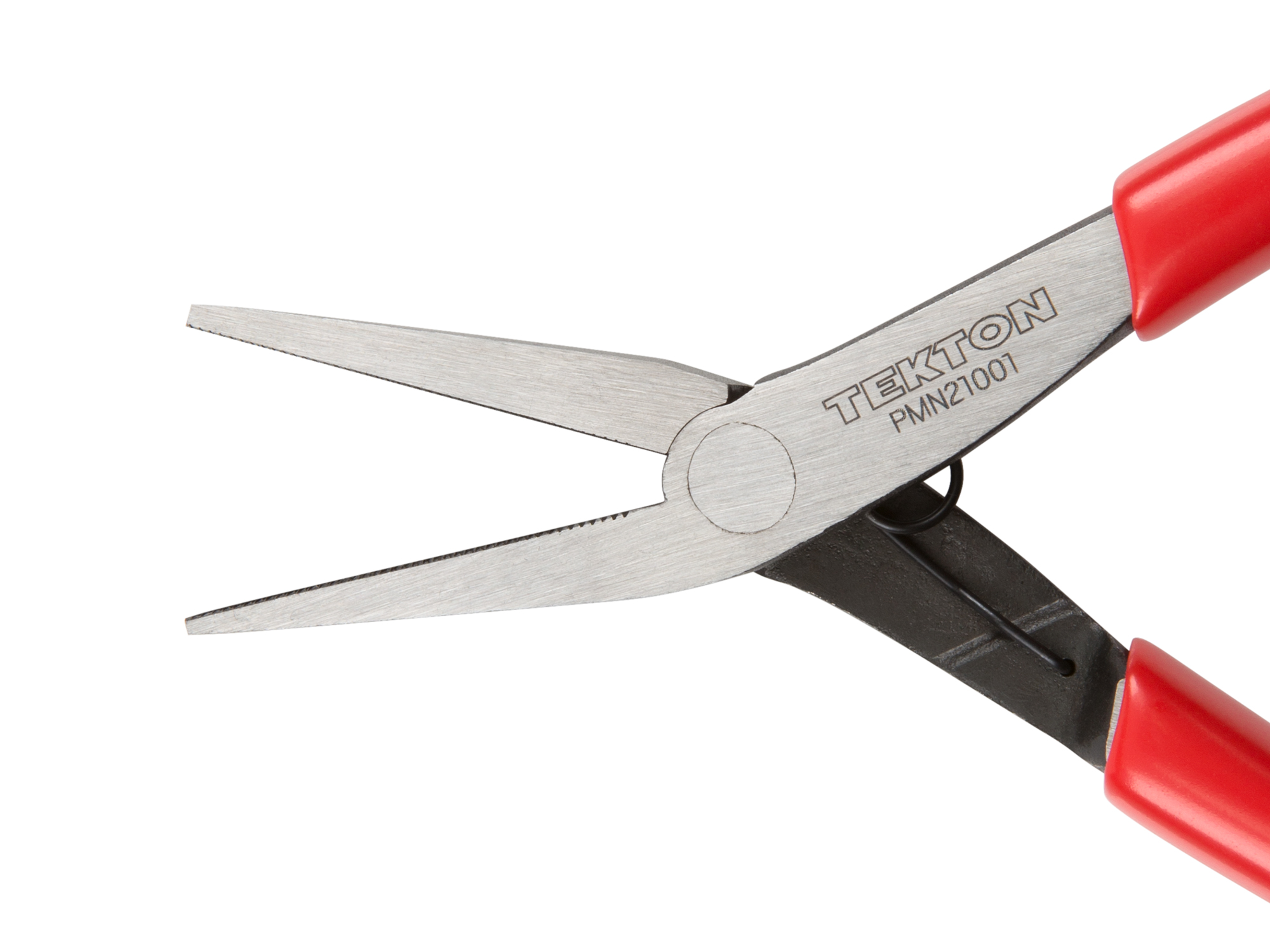 This pliers has broad, flat jaws with fine, crosscut teeth. Securely grasps thin parts, sheet stock. Straight, 90-degree edges make crisp bends. PMN21001.