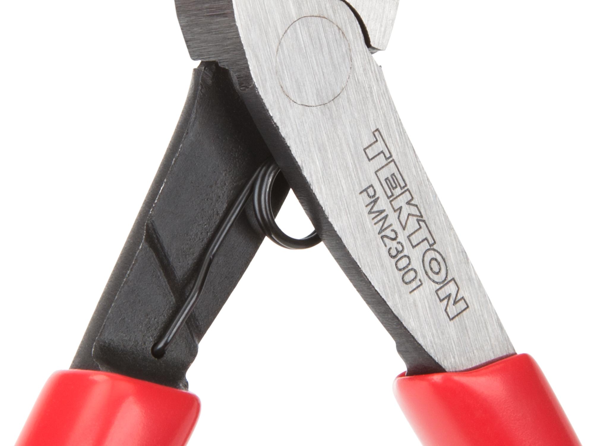 Closeup view of Tekton 5 inch mini pliers. Item #PMN23001