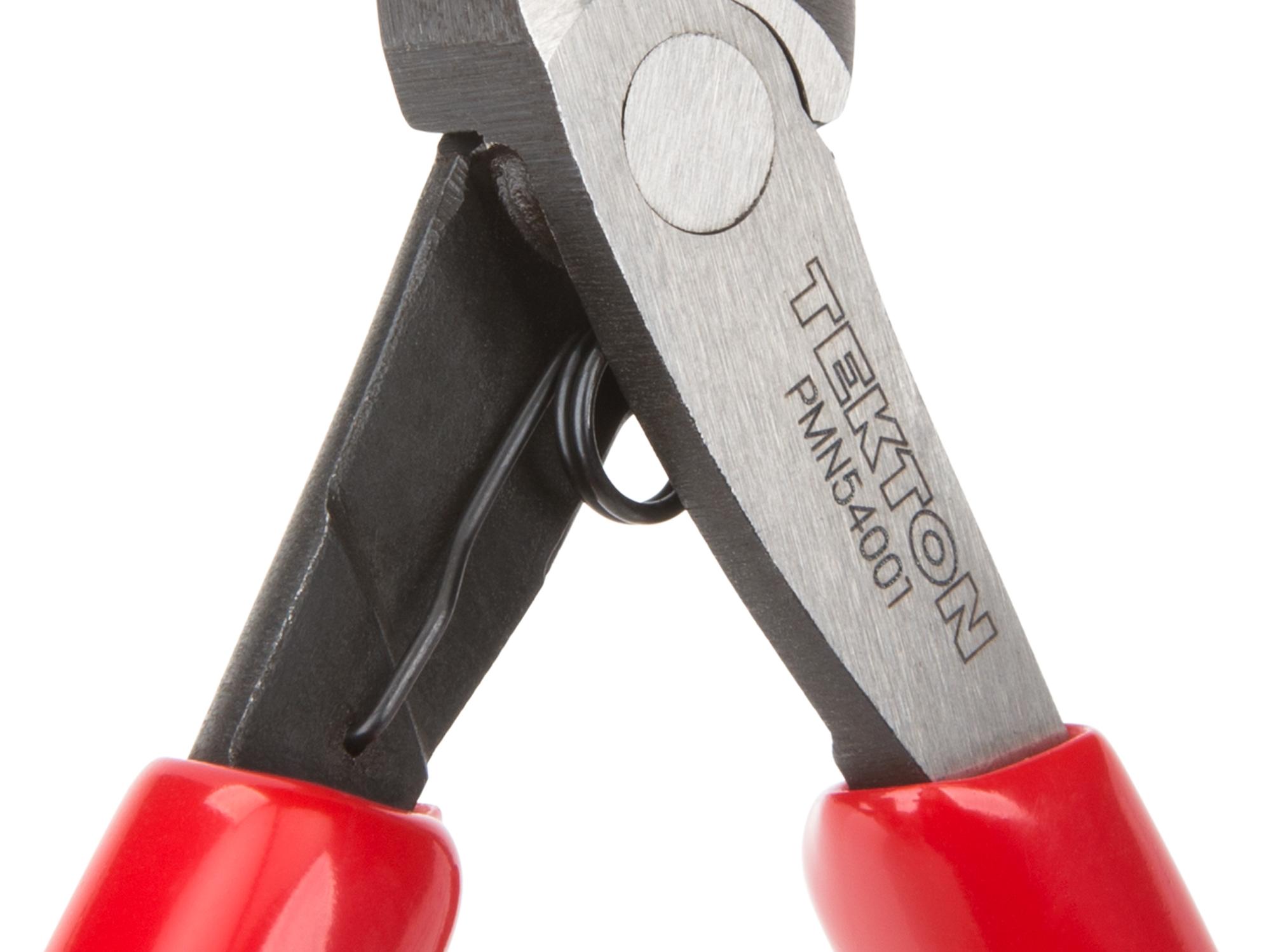 Closeup view of Tekton 5 inch mini pliers. Item #PMN54001