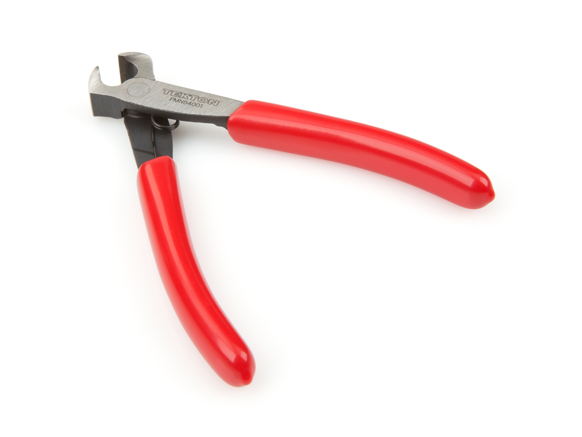 With a fine, shallow bevel at the face, the blades on this mini cutting pliers produce a refined semi-flush cut that's suited to precision work. PMN64001.