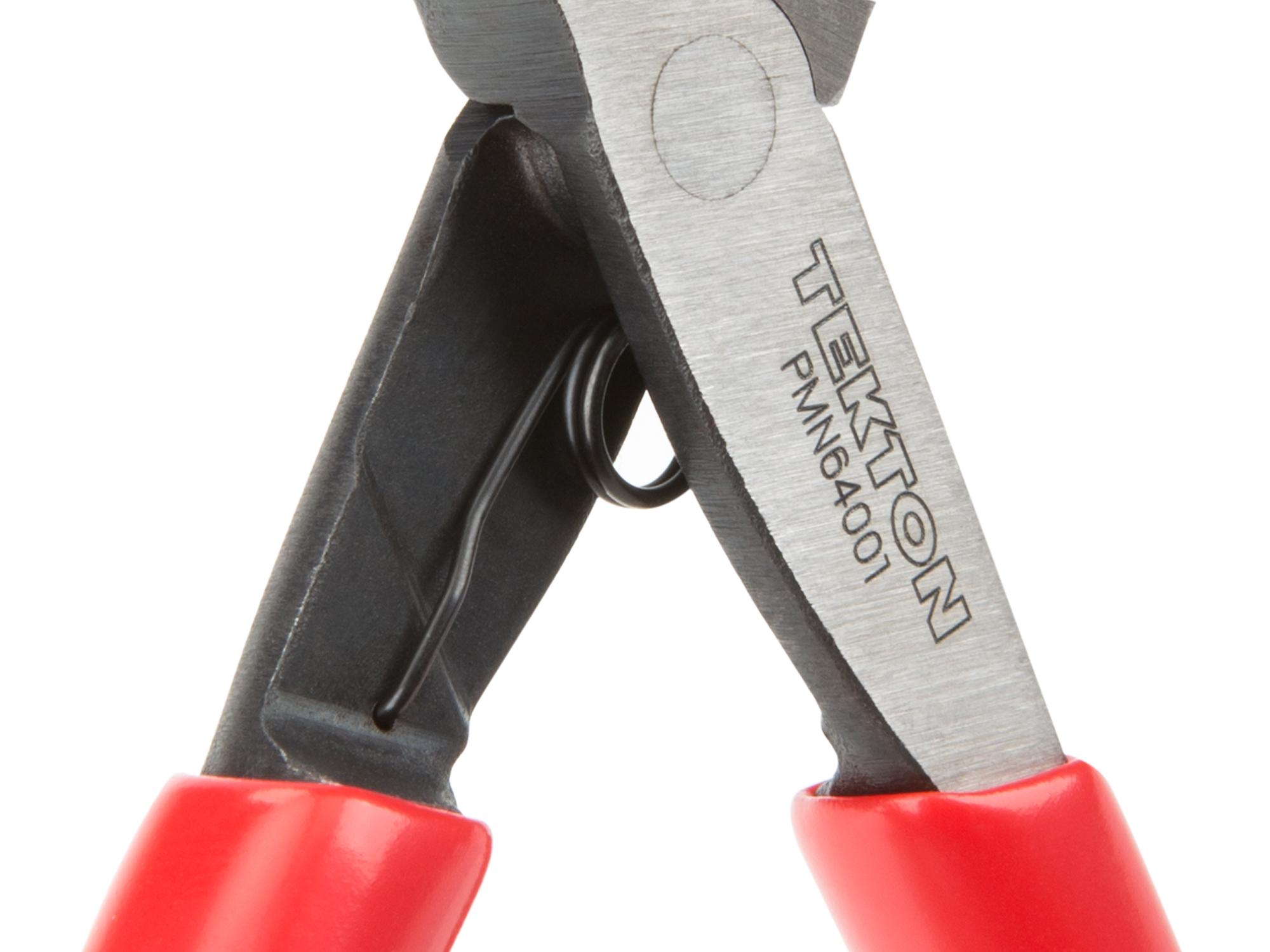 Closeup view of Tekton 5 inch mini pliers. Item #PMN64001