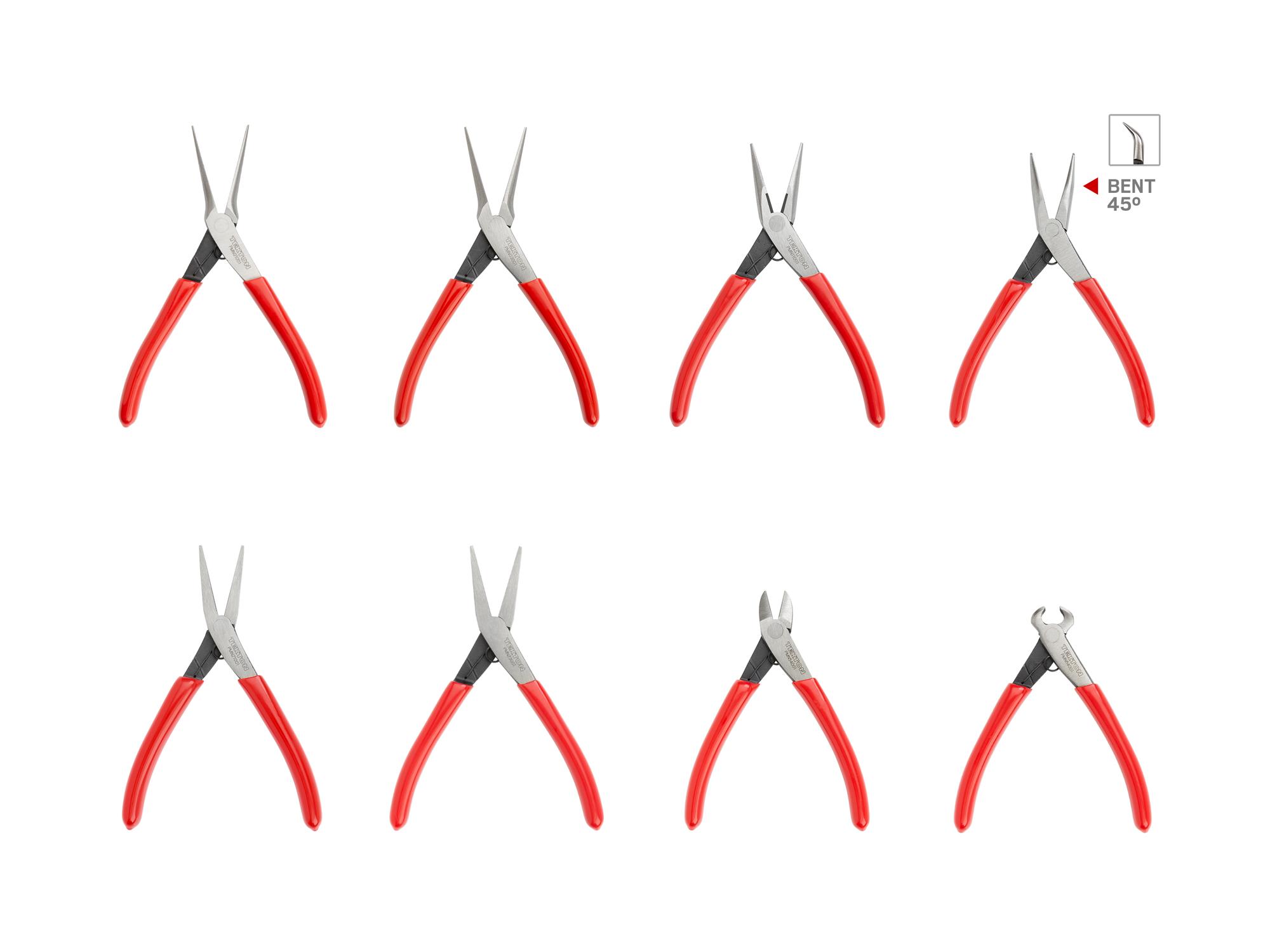 Front view of Tekton mini pliers set. Item #PMN99908