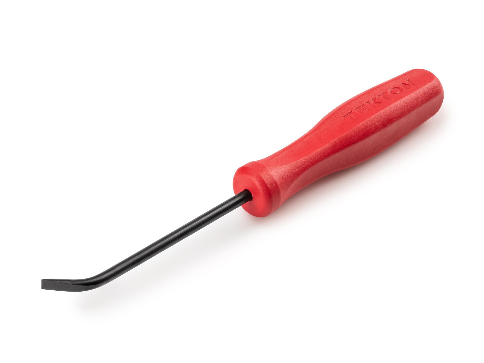 Front-right angle view of Tekton 3 inch mini pry bar. Item #LRD82101