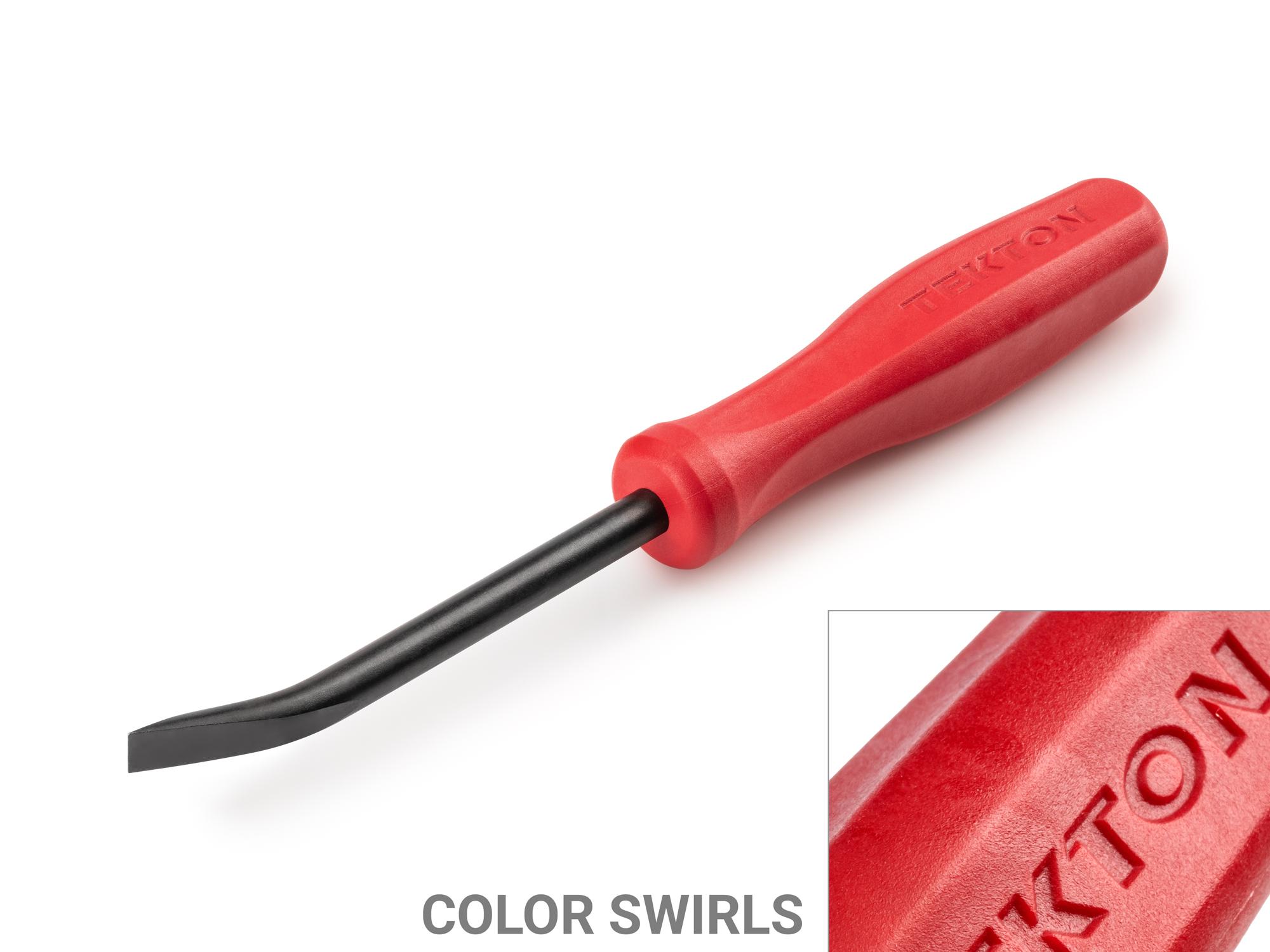 Front-right angle view of Tekton 3 inch mini pry bar set. Item #X111