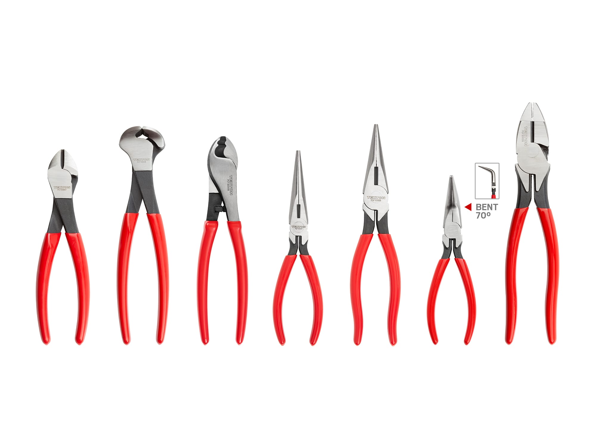 Pliers Set, 7-Piece (Long Nose, Diagonal Cutting, End Cutting, Cable Cutting, Lineman's)