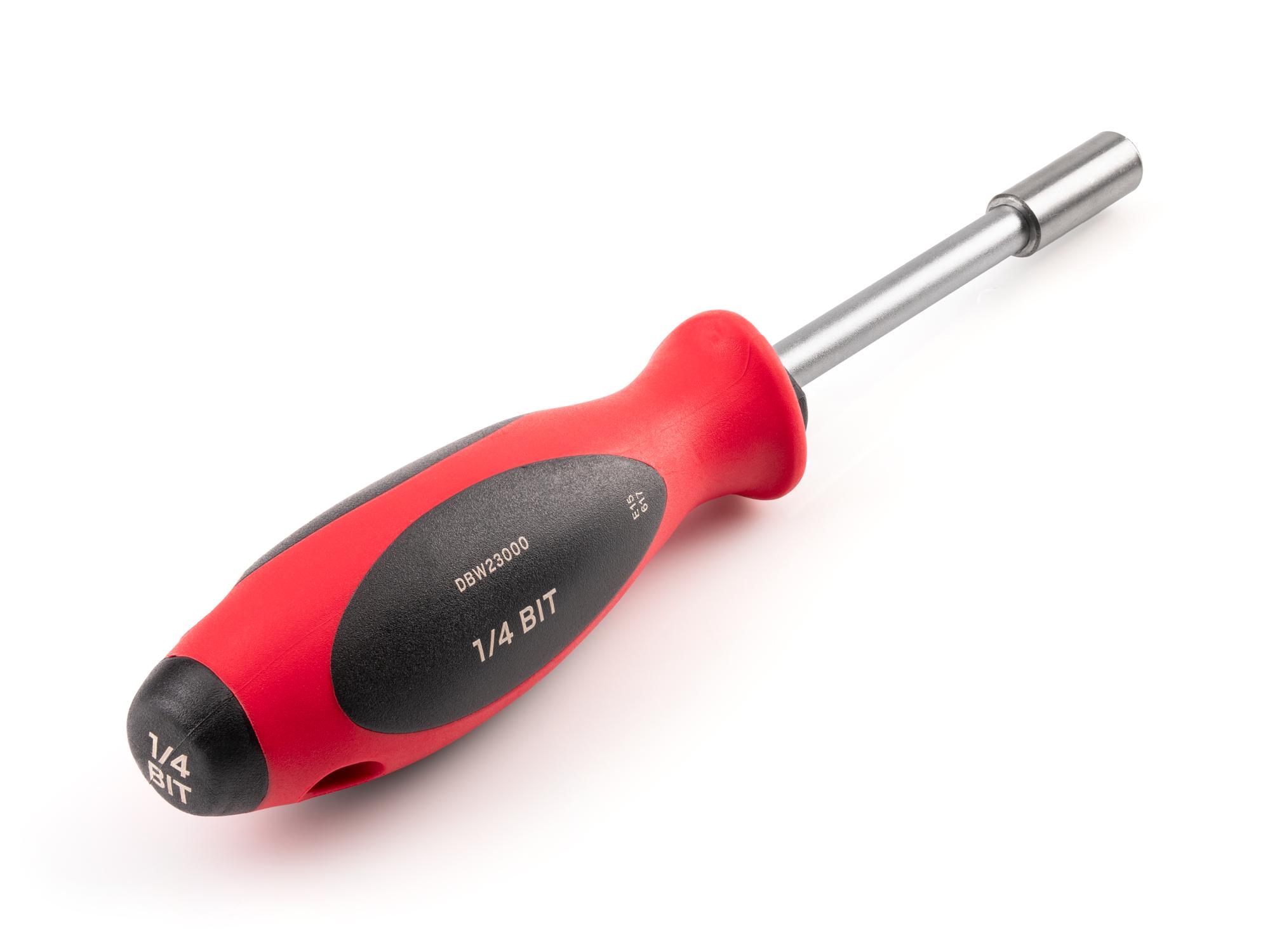 Back angle view of Tekton multi-bit driver. Item #DBW23000