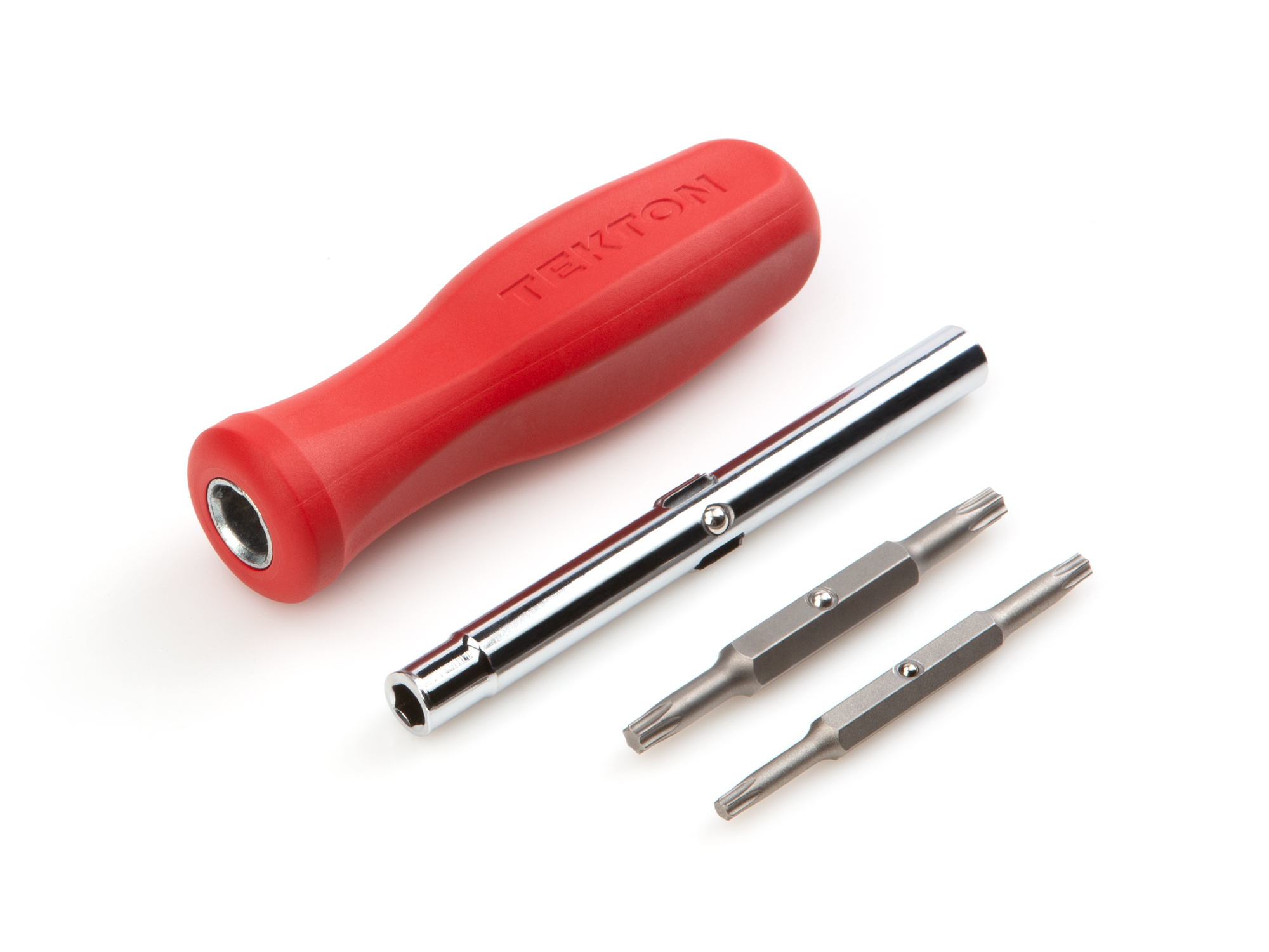 Multi-bit driver DMS18014 has 6 tools in 1: four Torx bit sizes and two nut driver sizes (3/16, 1/4 inch). DMS18014.