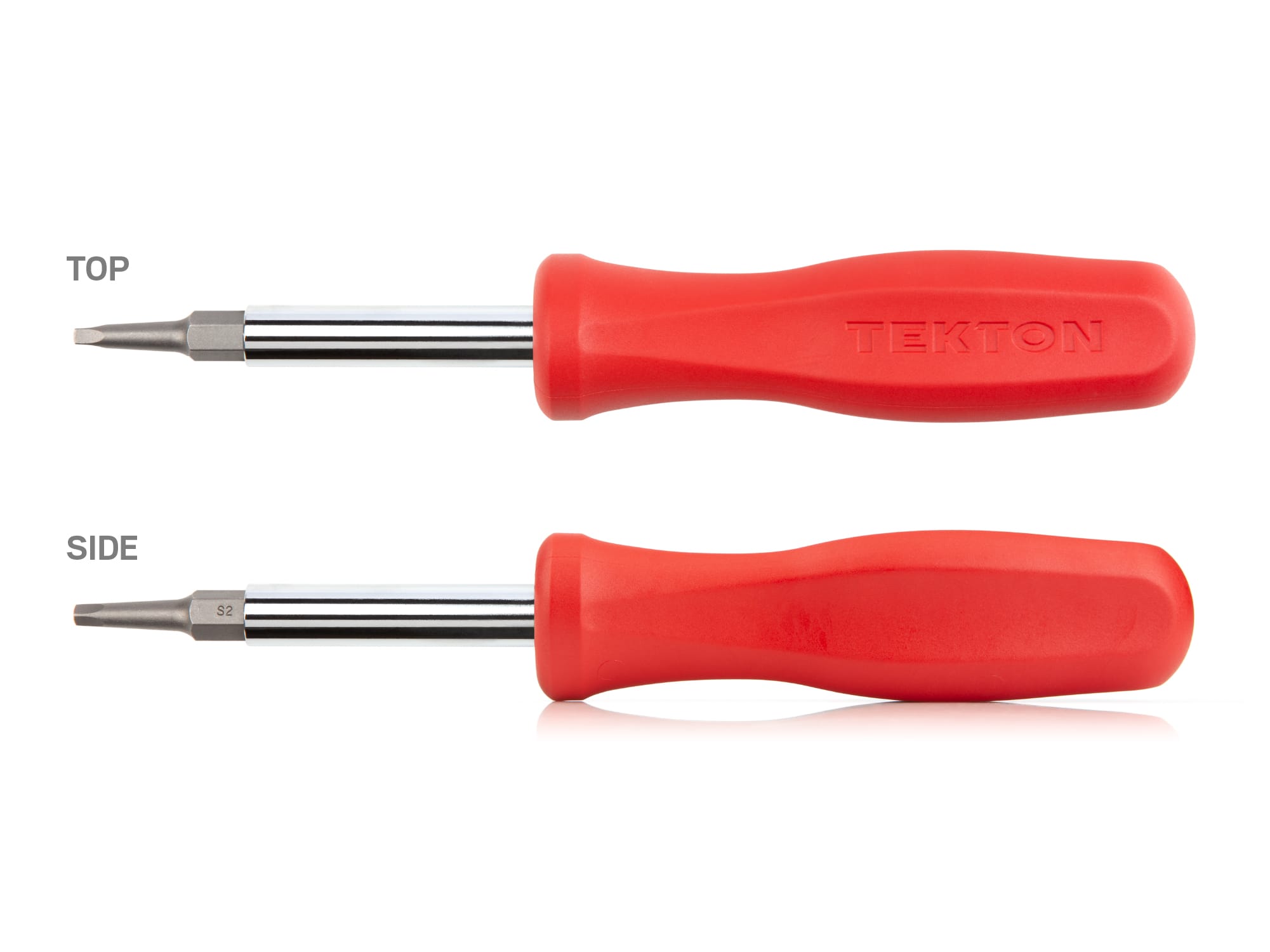 6-in-1 Square Driver (#0 x #1, #2 x #3) - Red | TEKTON