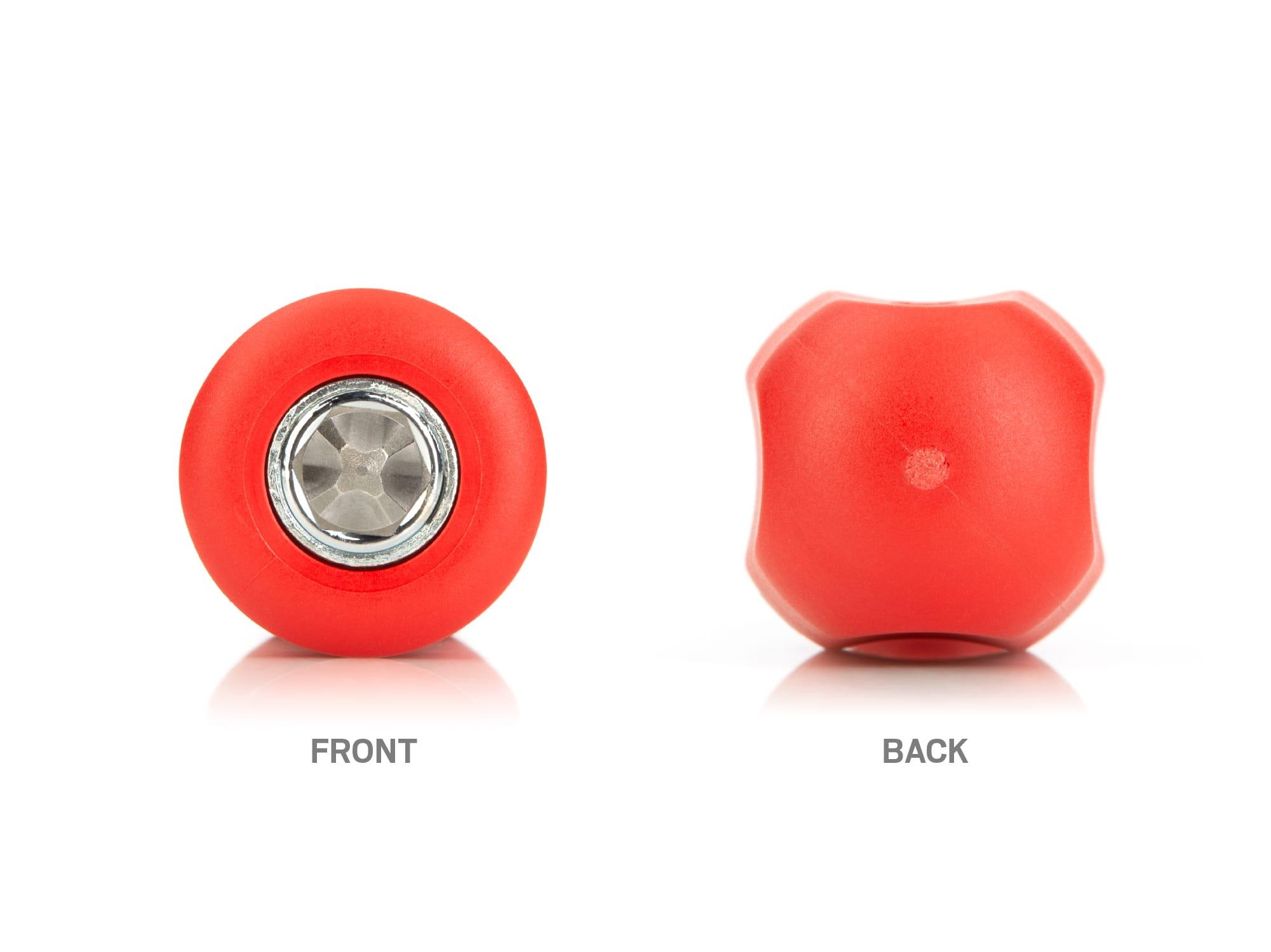 Back view of red Tekton multi-bit driver. Item #DMS18016