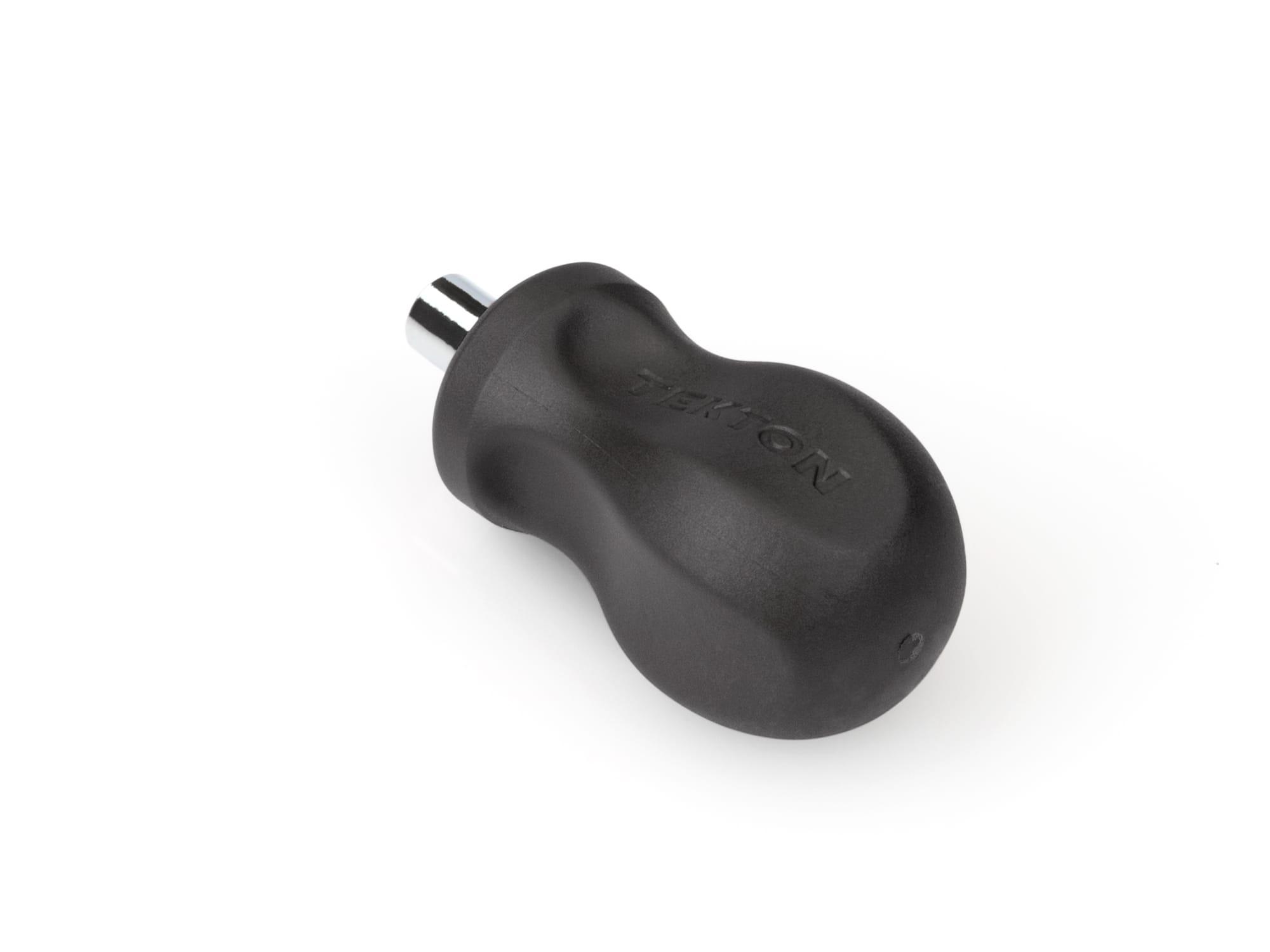 Back angle view of black Tekton multi-bit driver. Item #DMT13000