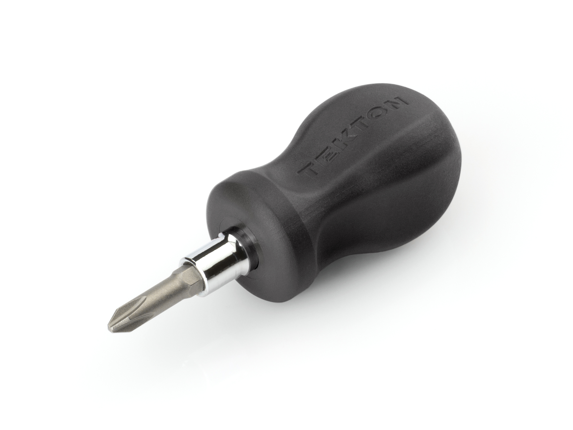 3-in-1 Stubby Driver (#2 x 1/4 in.) - Black | TEKTON