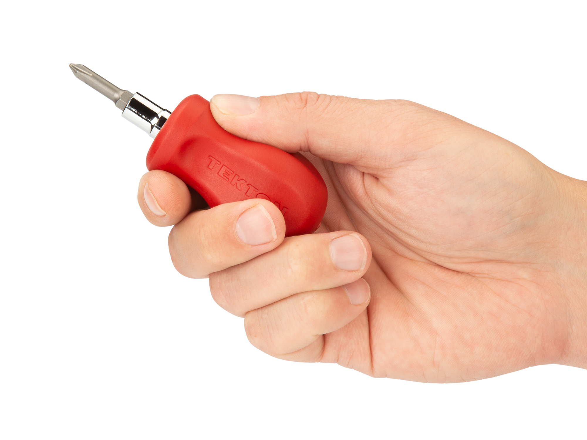 3-in-1 Stubby Driver (#1 x 3/16 in.) - Red | TEKTON