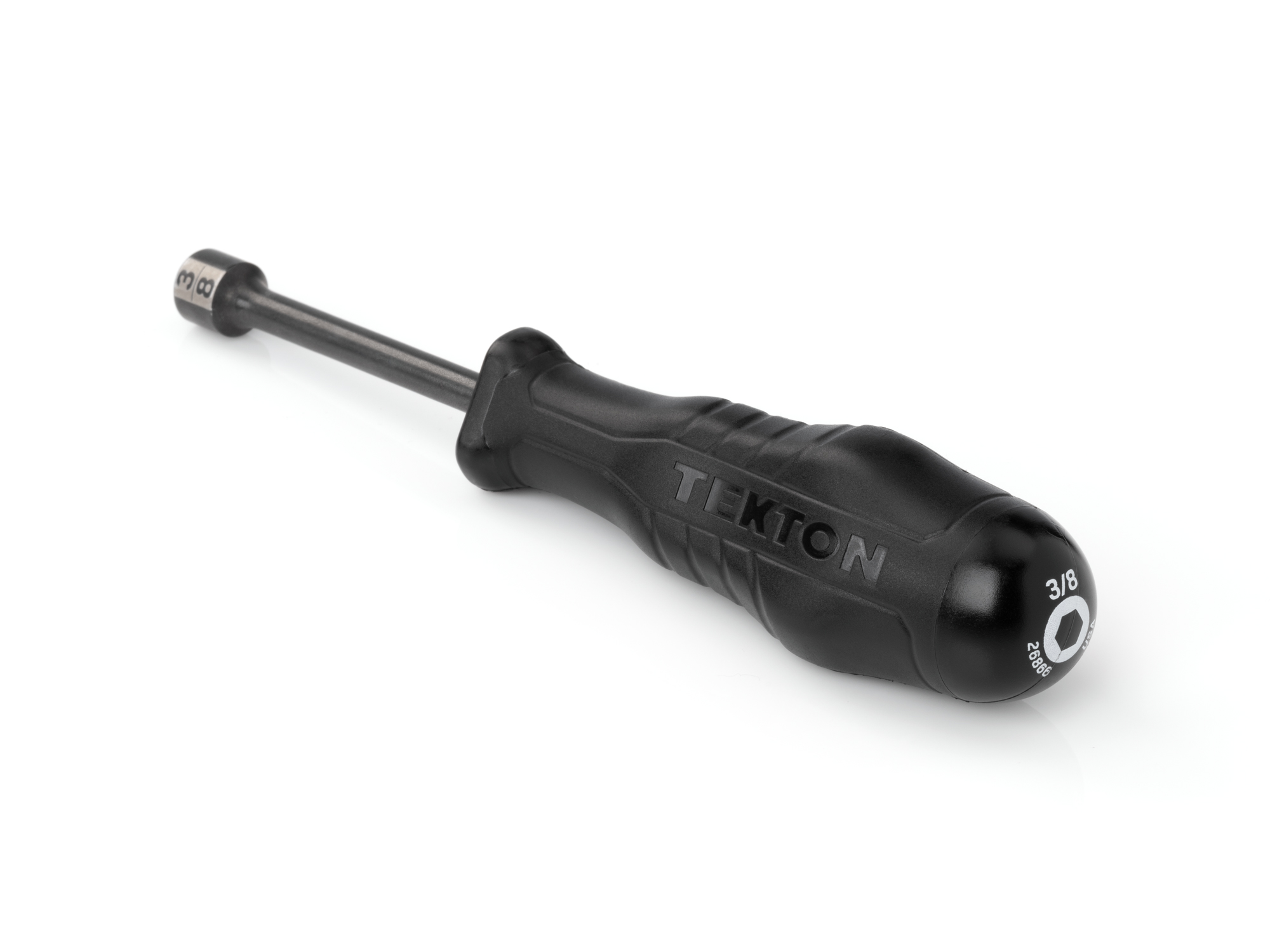 TEKTON 3/8 Inch High-Torque Black Oxide Blade Nut Driver