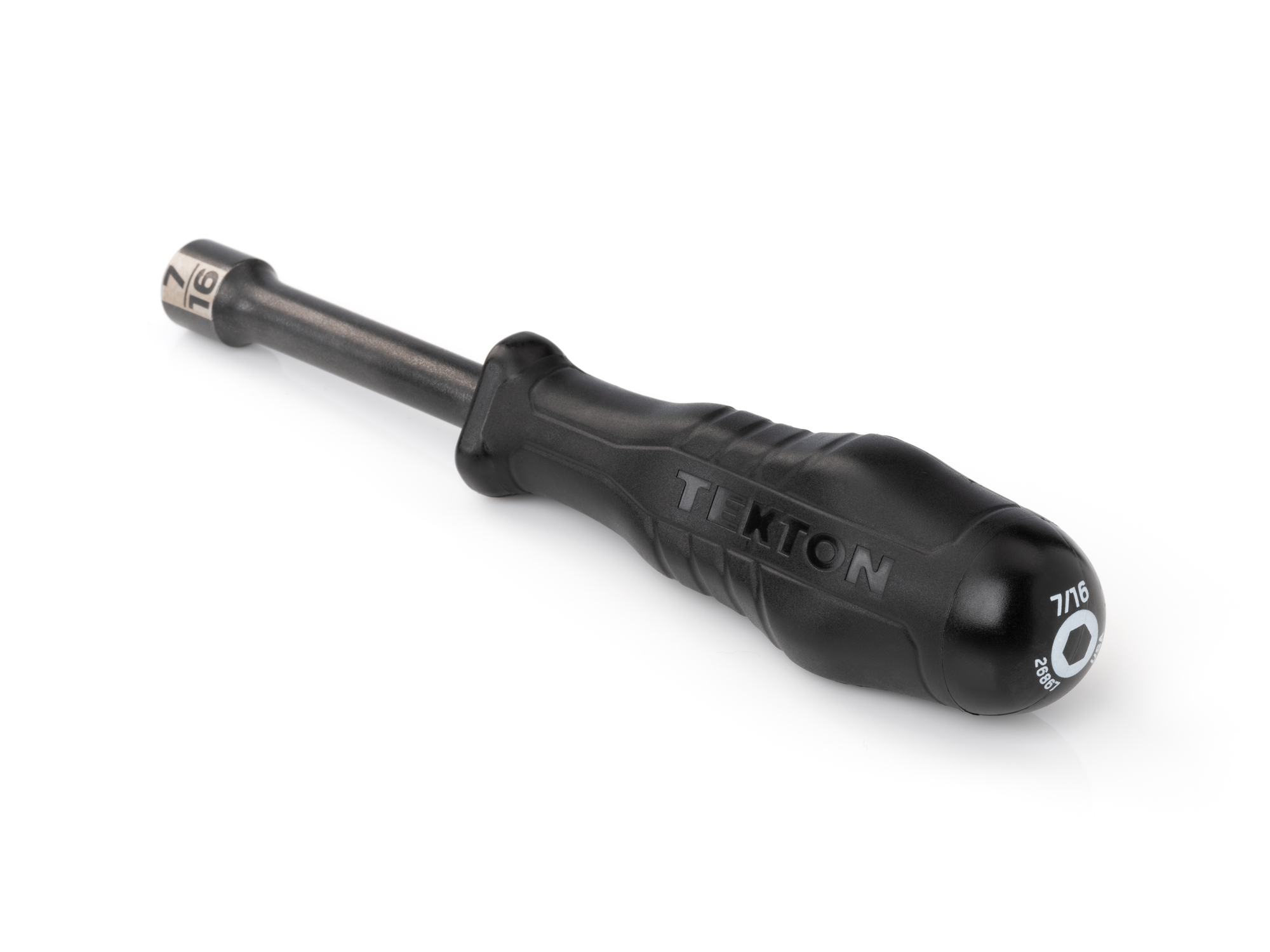 TEKTON 7/16 Inch High-Torque Black Oxide Blade Nut Driver