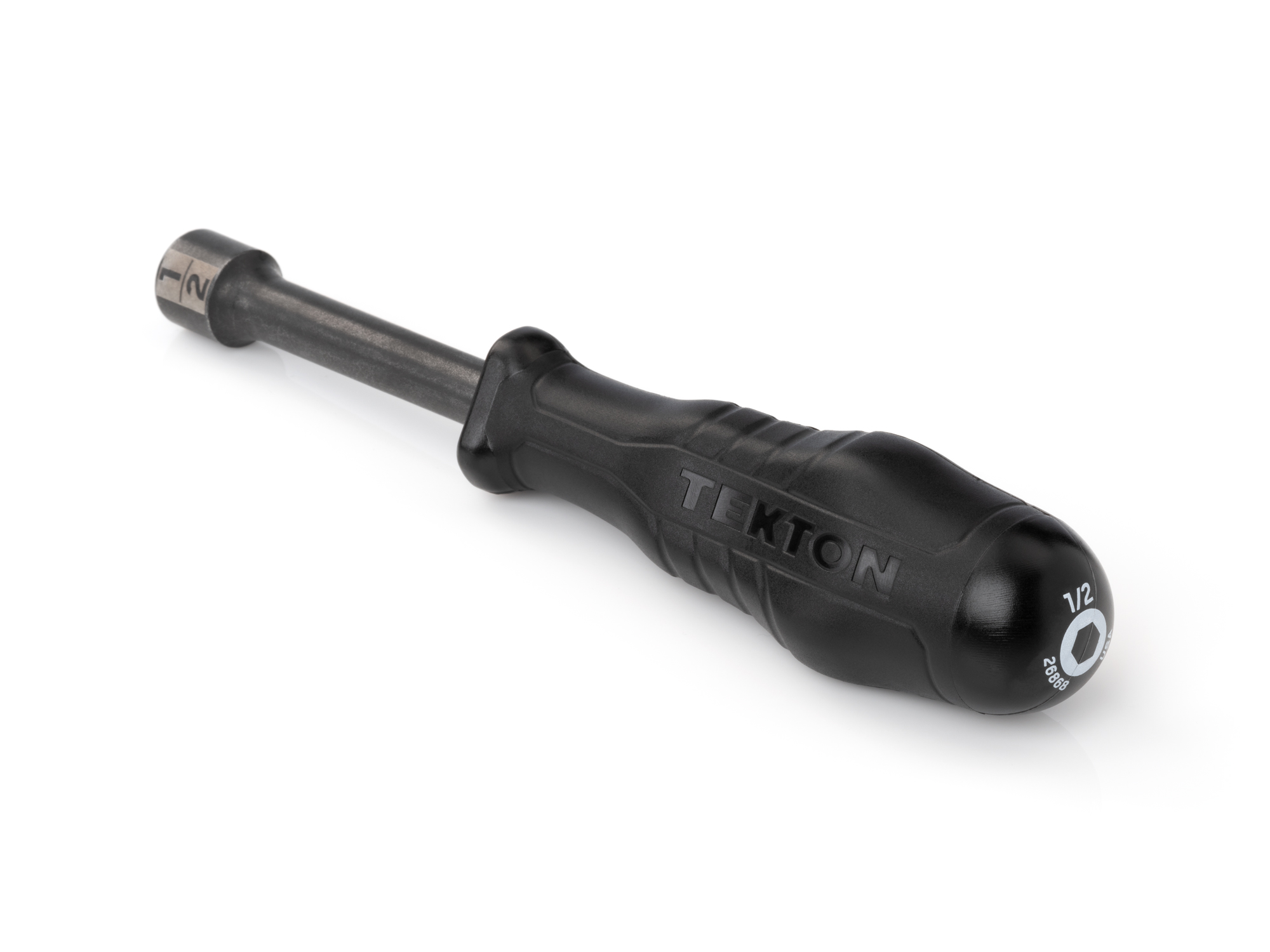 TEKTON 1/2 Inch High-Torque Black Oxide Blade Nut Driver