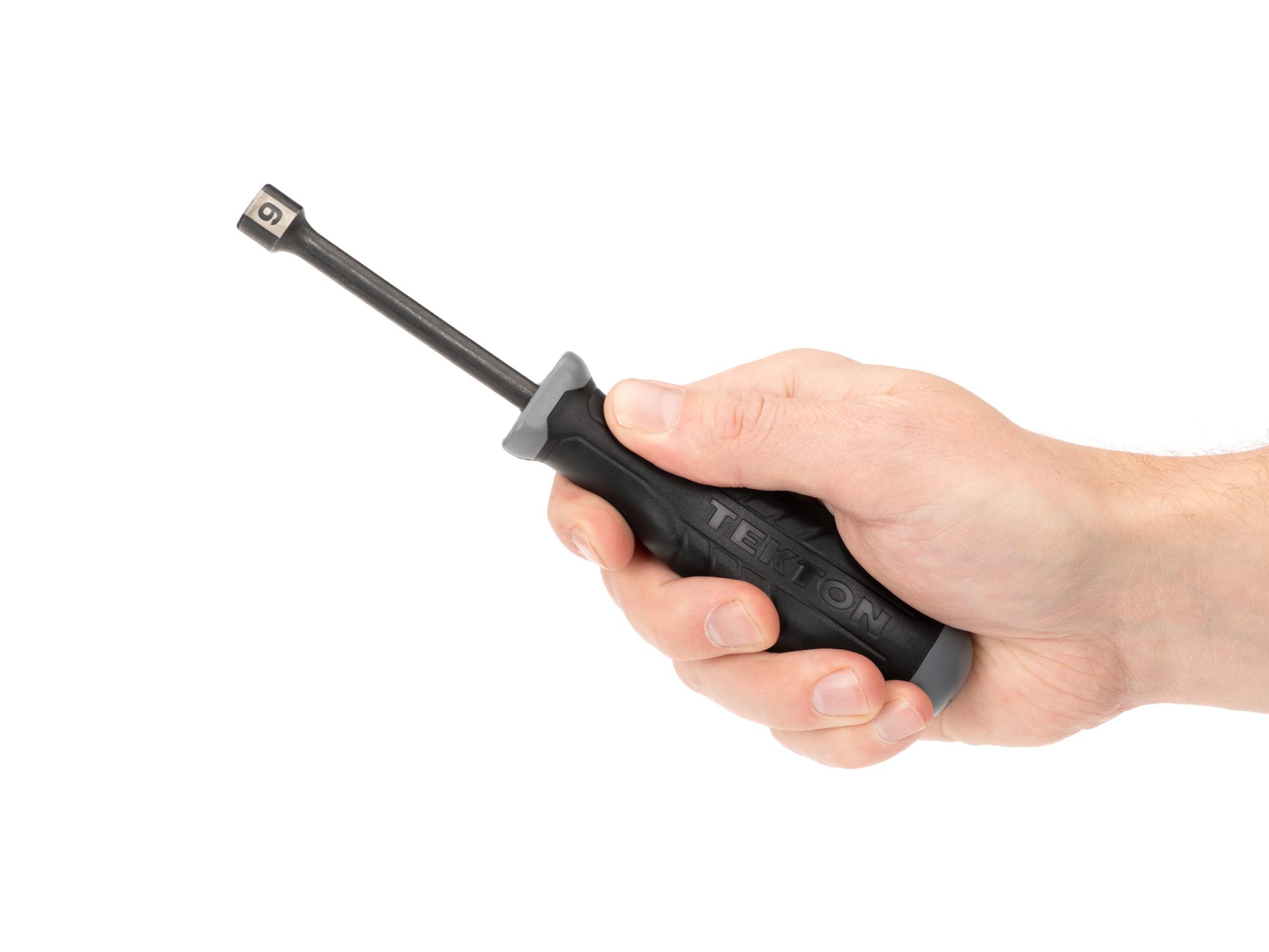 Person holding Tekton nut driver. Item #26887
