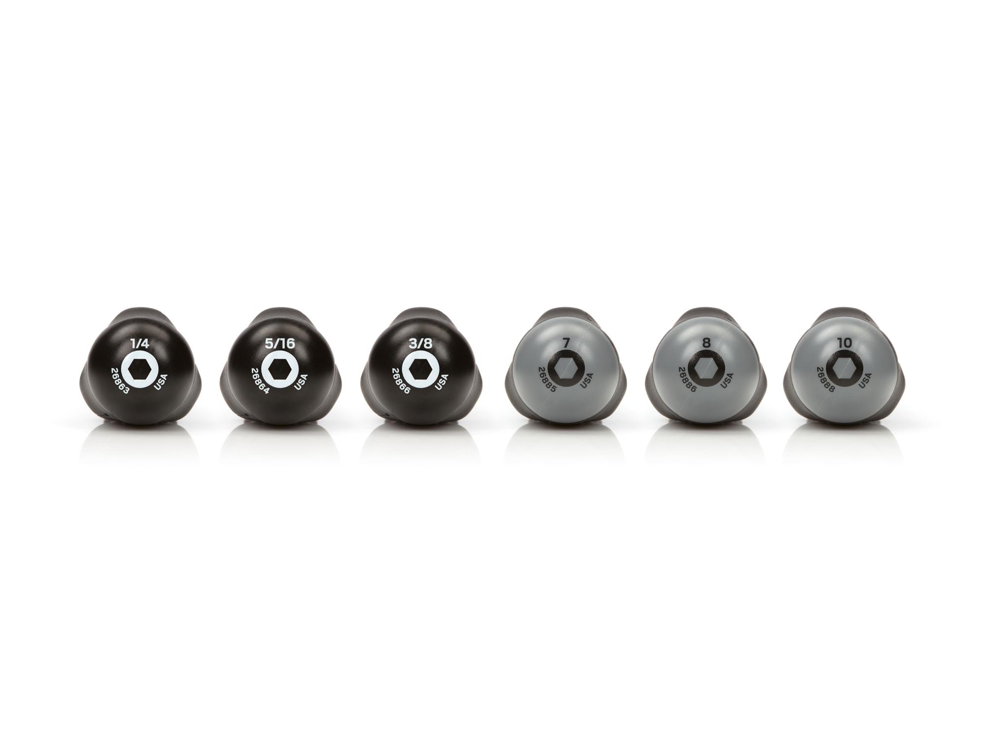Back view of Tekton nut driver set. Item #DHD91301