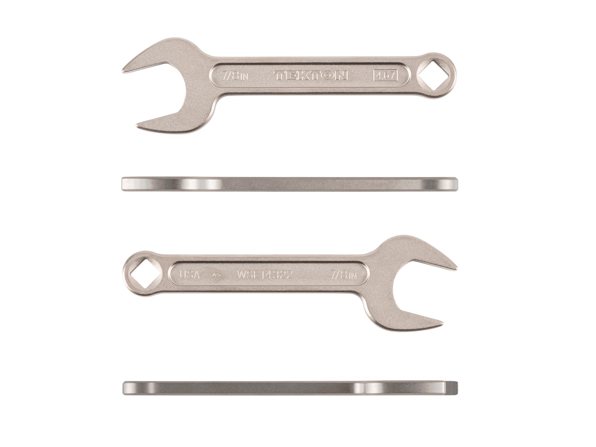 Side view of Tekton service wrench. Item #WSE14322
