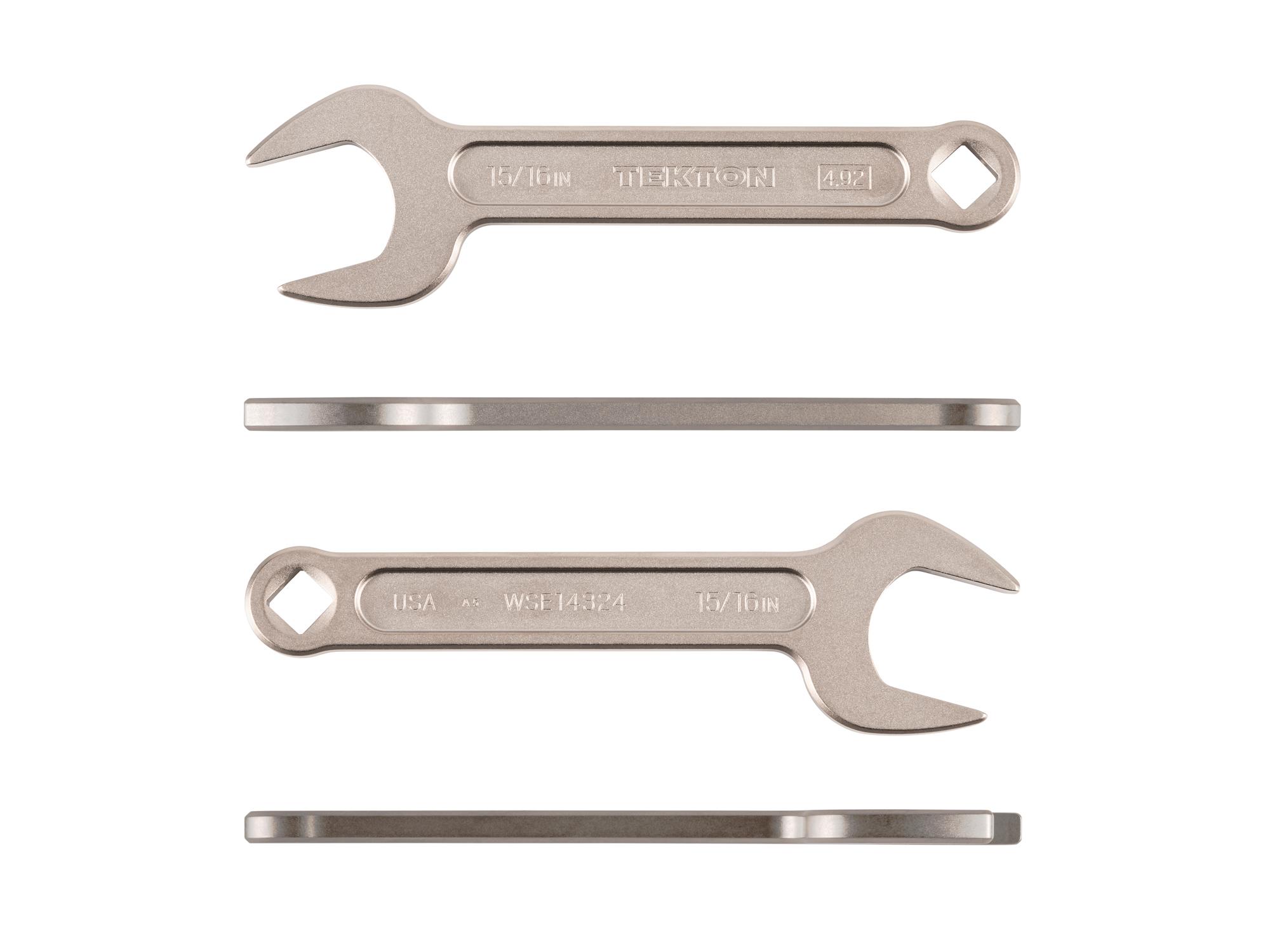 Side view of Tekton service wrench. Item #WSE14324