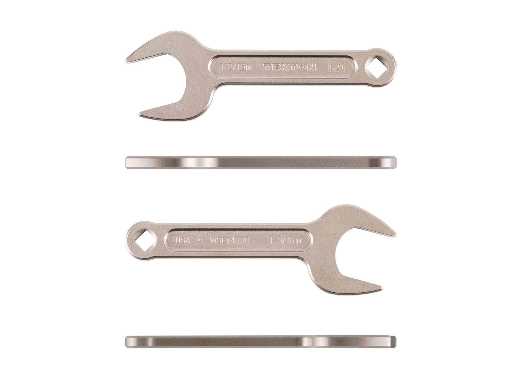 Side view of Tekton service wrench. Item #WSE14330