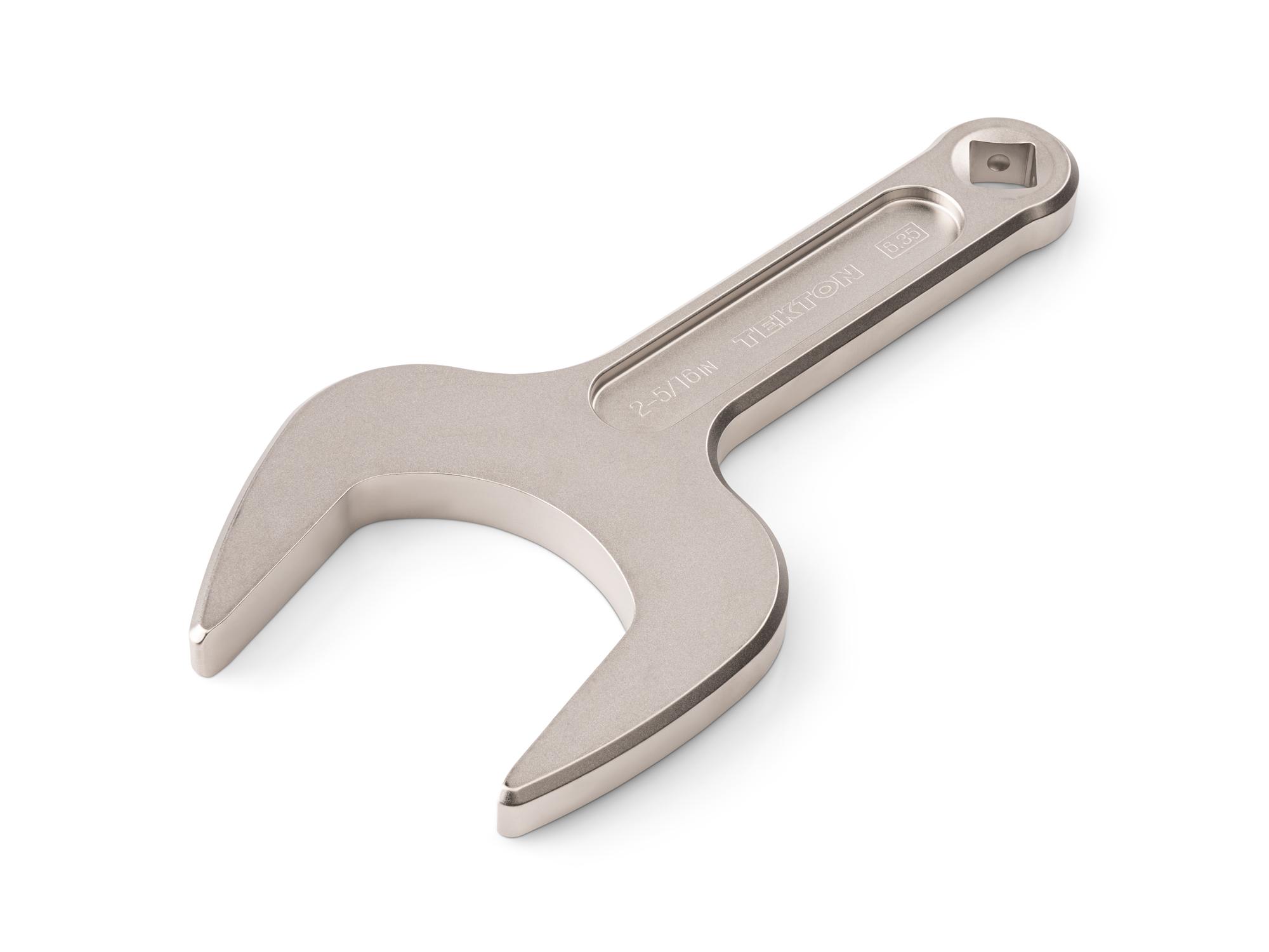 Front-right angle view of Tekton service wrench. Item #WSE14359