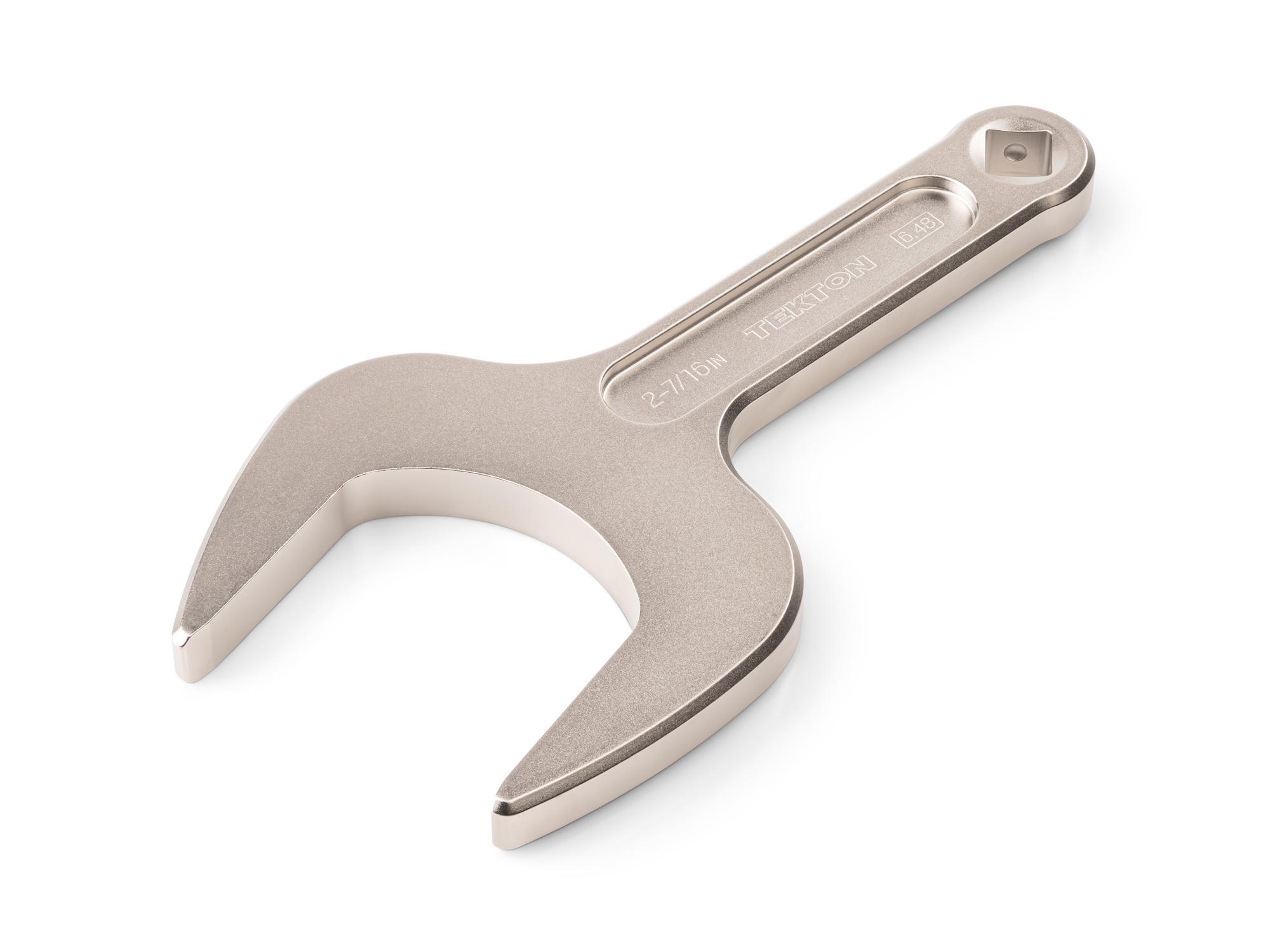 Front-right angle view of Tekton service wrench. Item #WSE14362