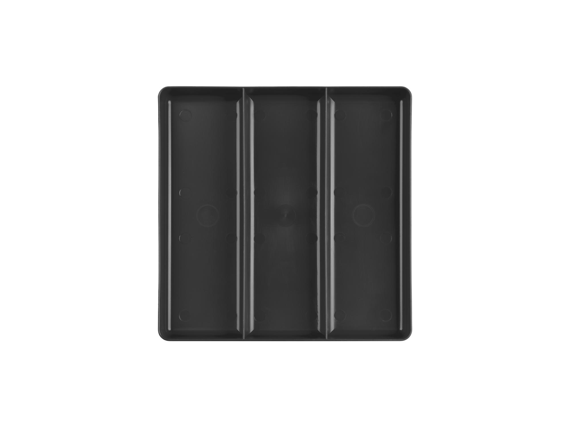 Top view of black Tekton organizer tray organizer tray. Item #OTD11103