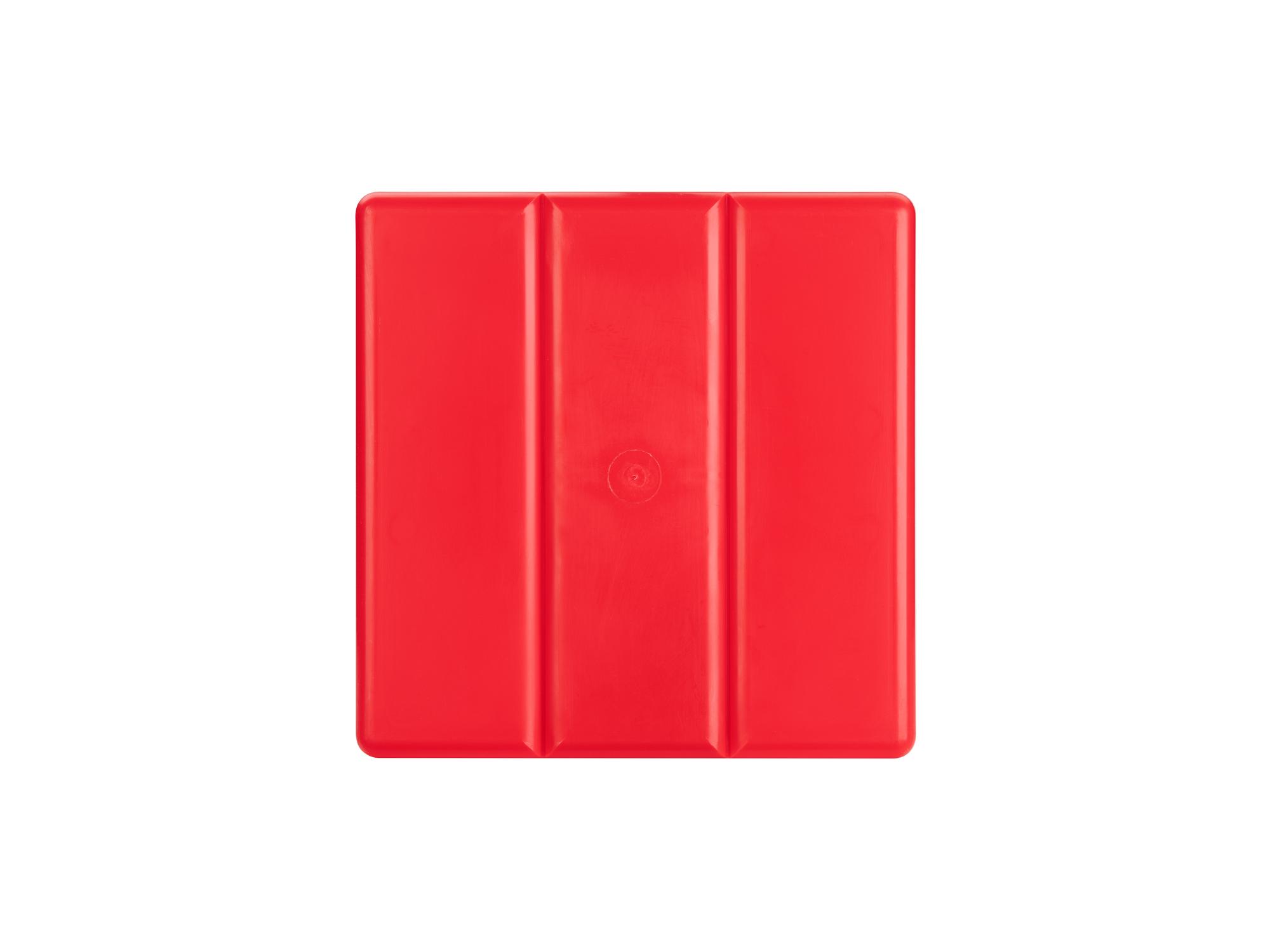 Bottom view of red Tekton organizer tray organizer tray. Item #OTD11203