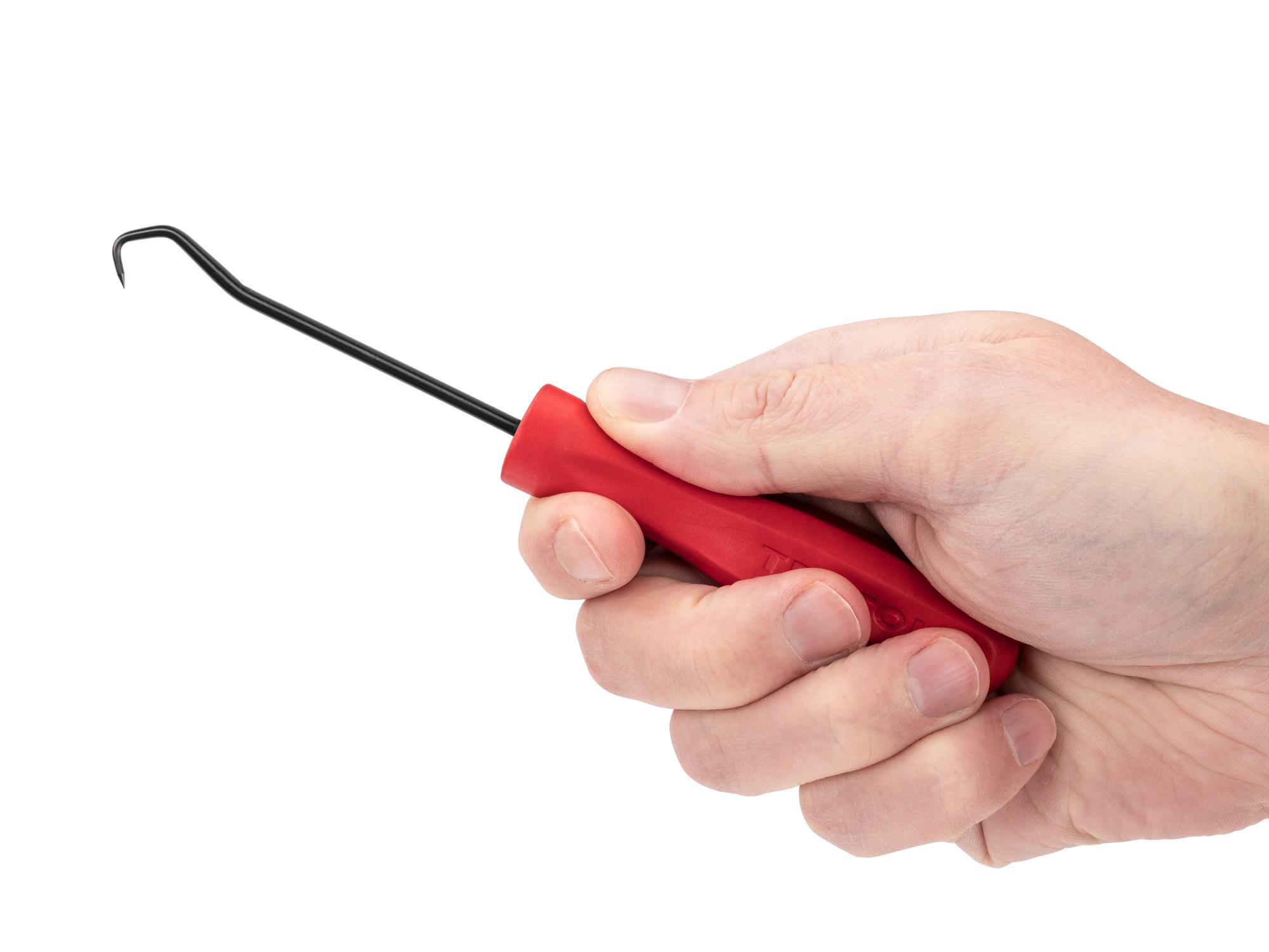 Person holding Tekton 3 inch pick and hook. Item #PNH21109