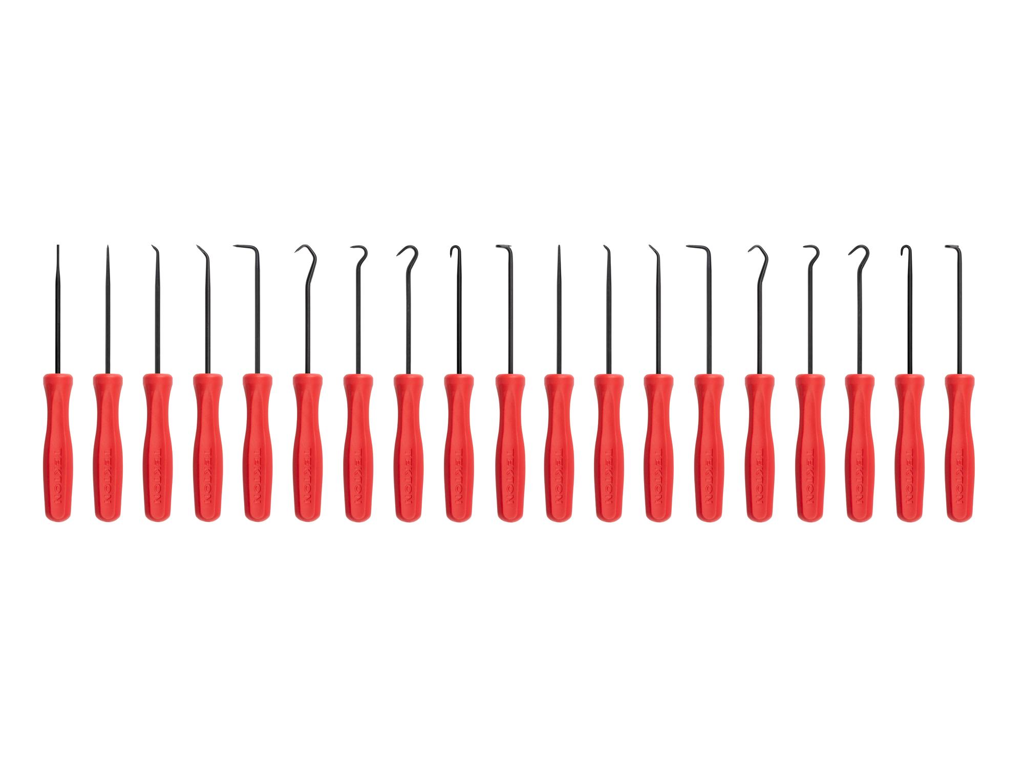 Front view of  Tekton 3 inch pick and hook set. Item #PNH90002