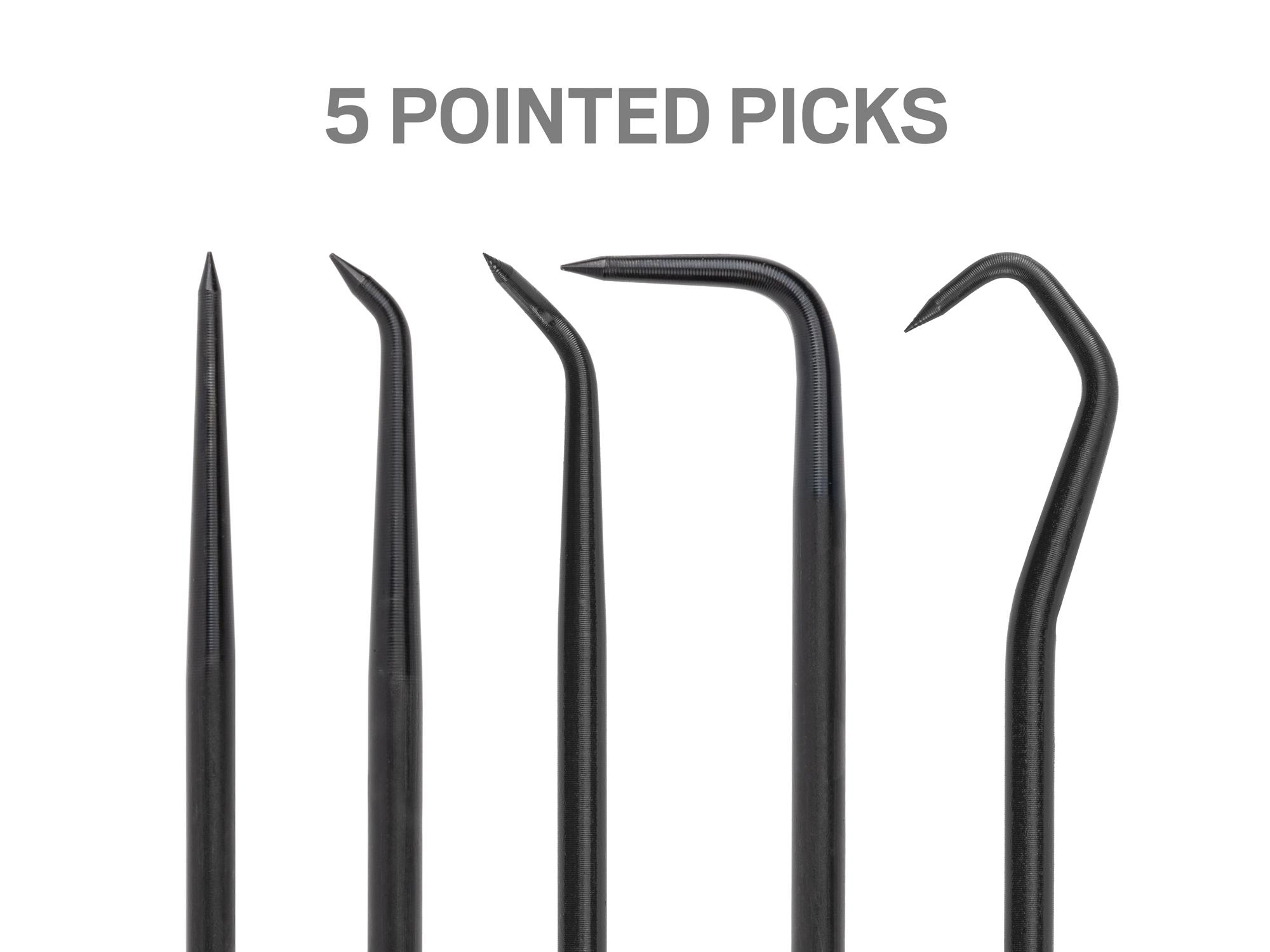 Closeup view of Tekton pick and hook set. Item #PNH90004