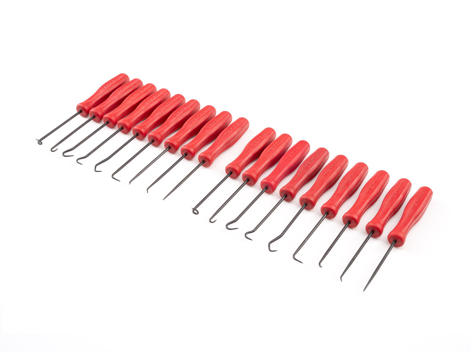 Front-right angle view of Tekton pick and hook set. Item #PNH90005