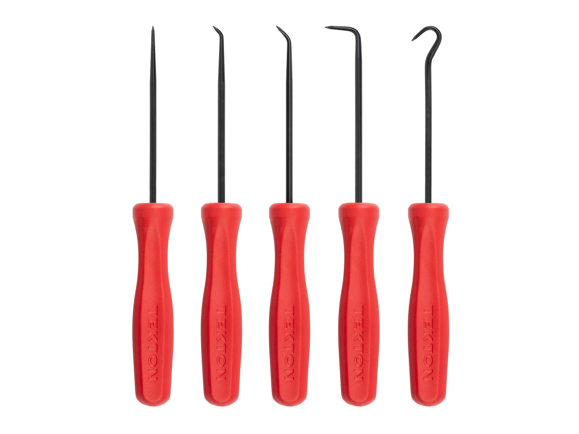 Front view of Tekton 3 inch pick and hook set. Item #PNH90102