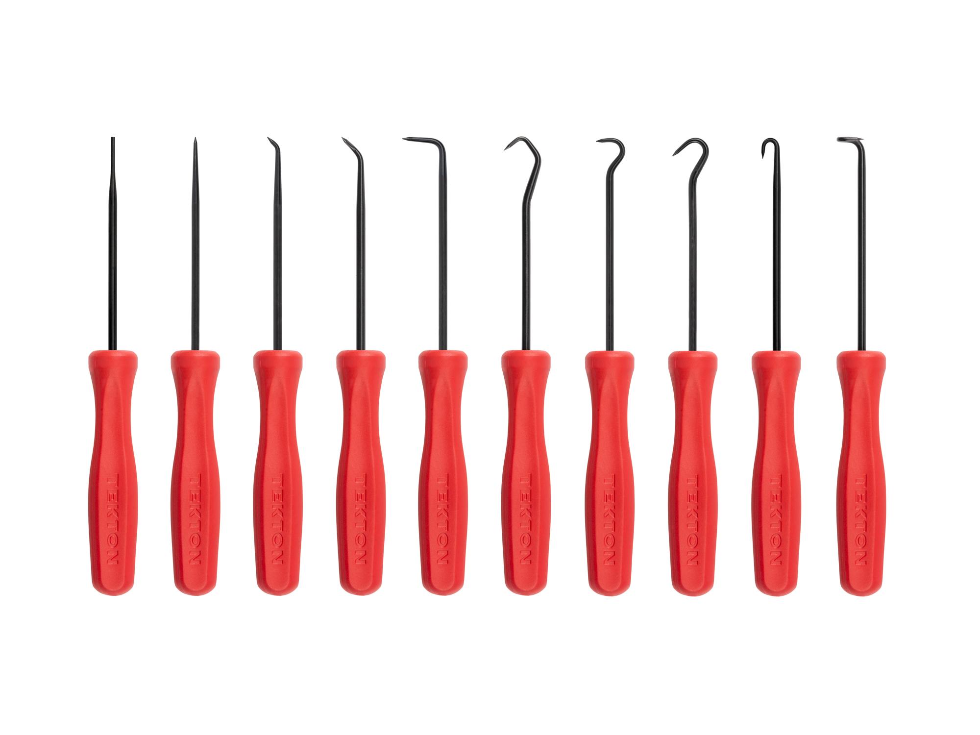 Front view of Tekton 3 inch pick and hook set. Item #PNH90103