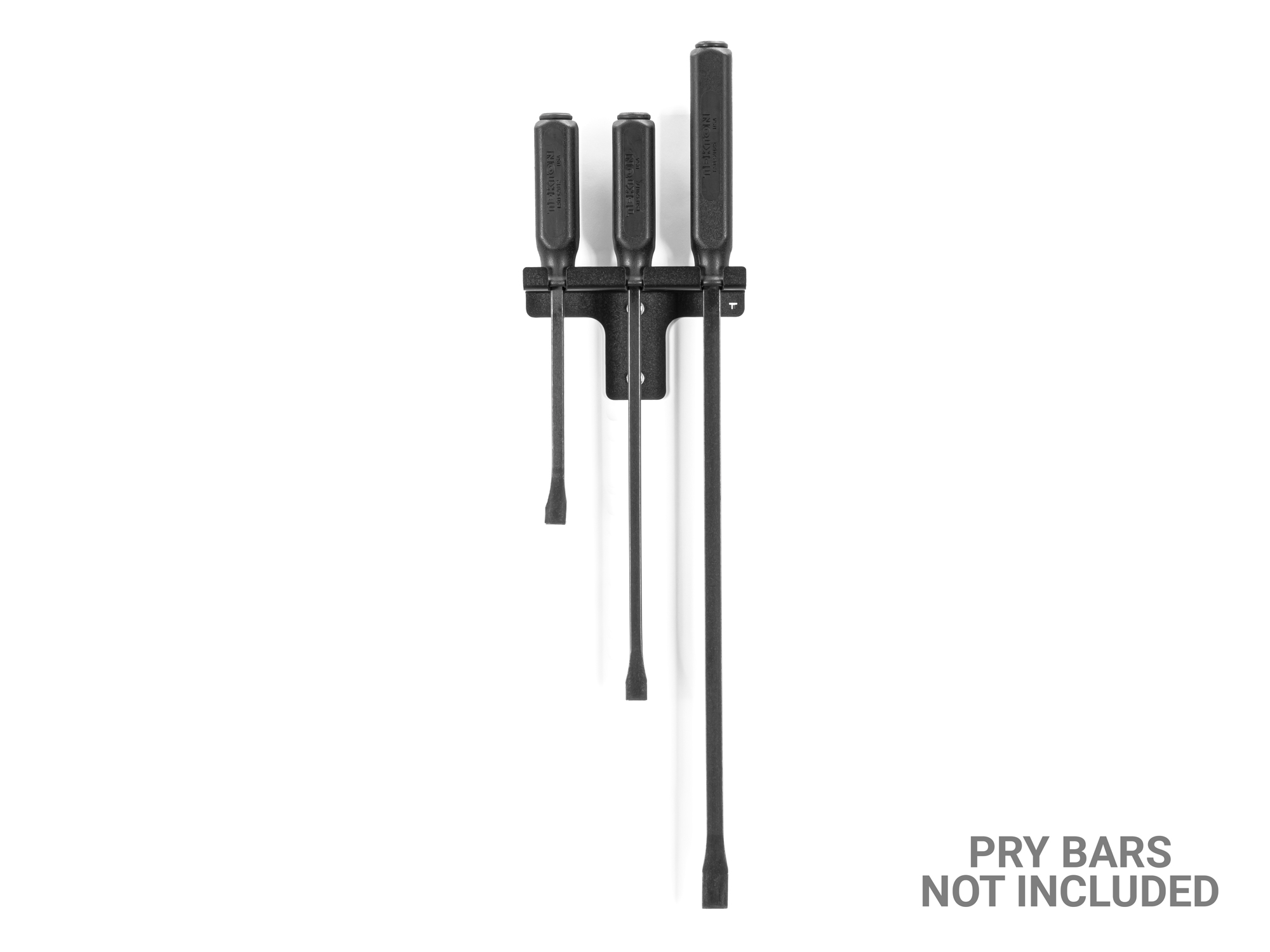 Holds pry bars securely, while also making it easy to remove them. Made from 12 gauge powder-coated steel and designed to fit Tekton's 3-piece set. OPW11303.