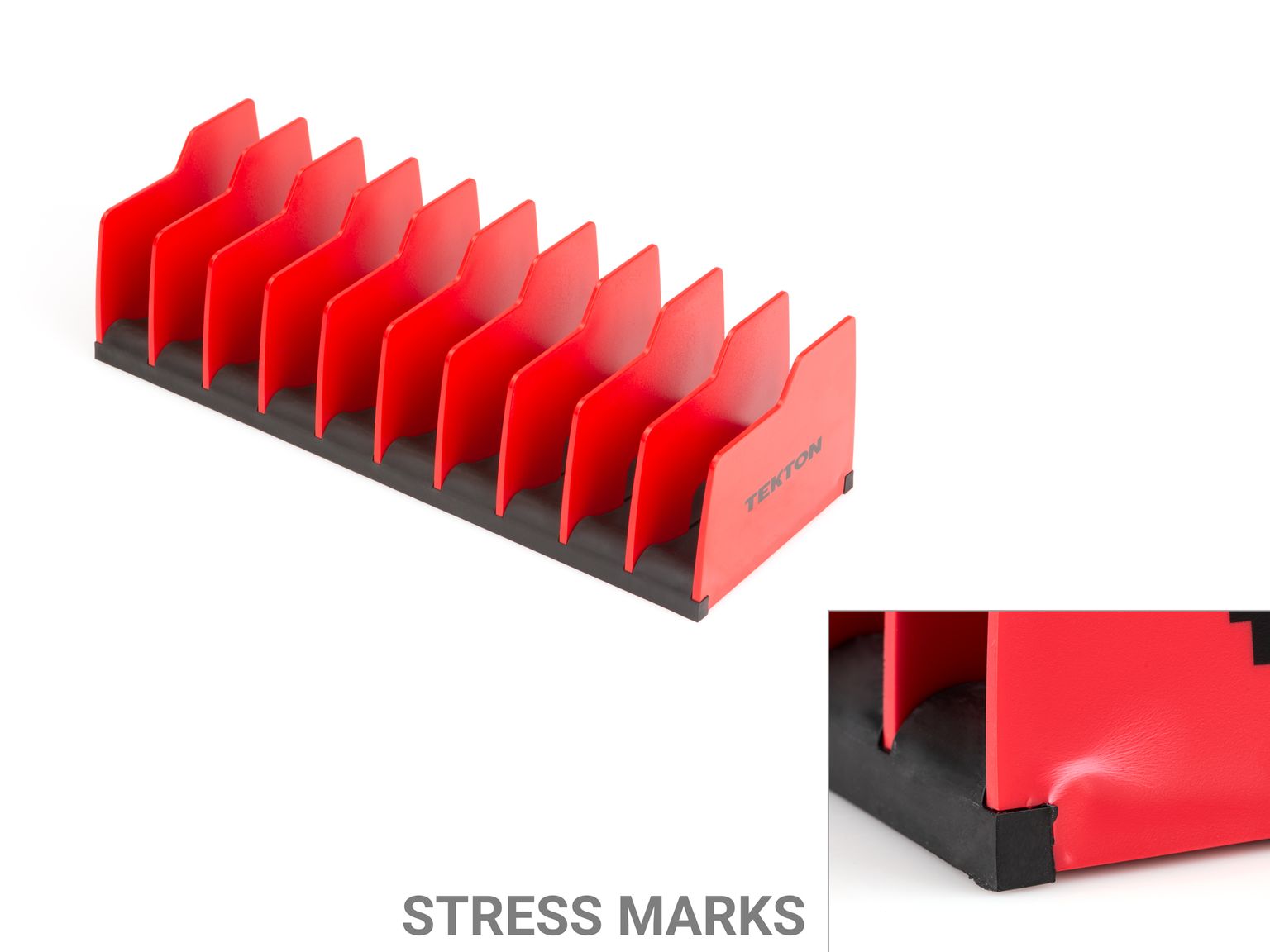 Example of outlet condition showing the reason for Tekton rack pliers organization being on the outlet section.. Item #X113