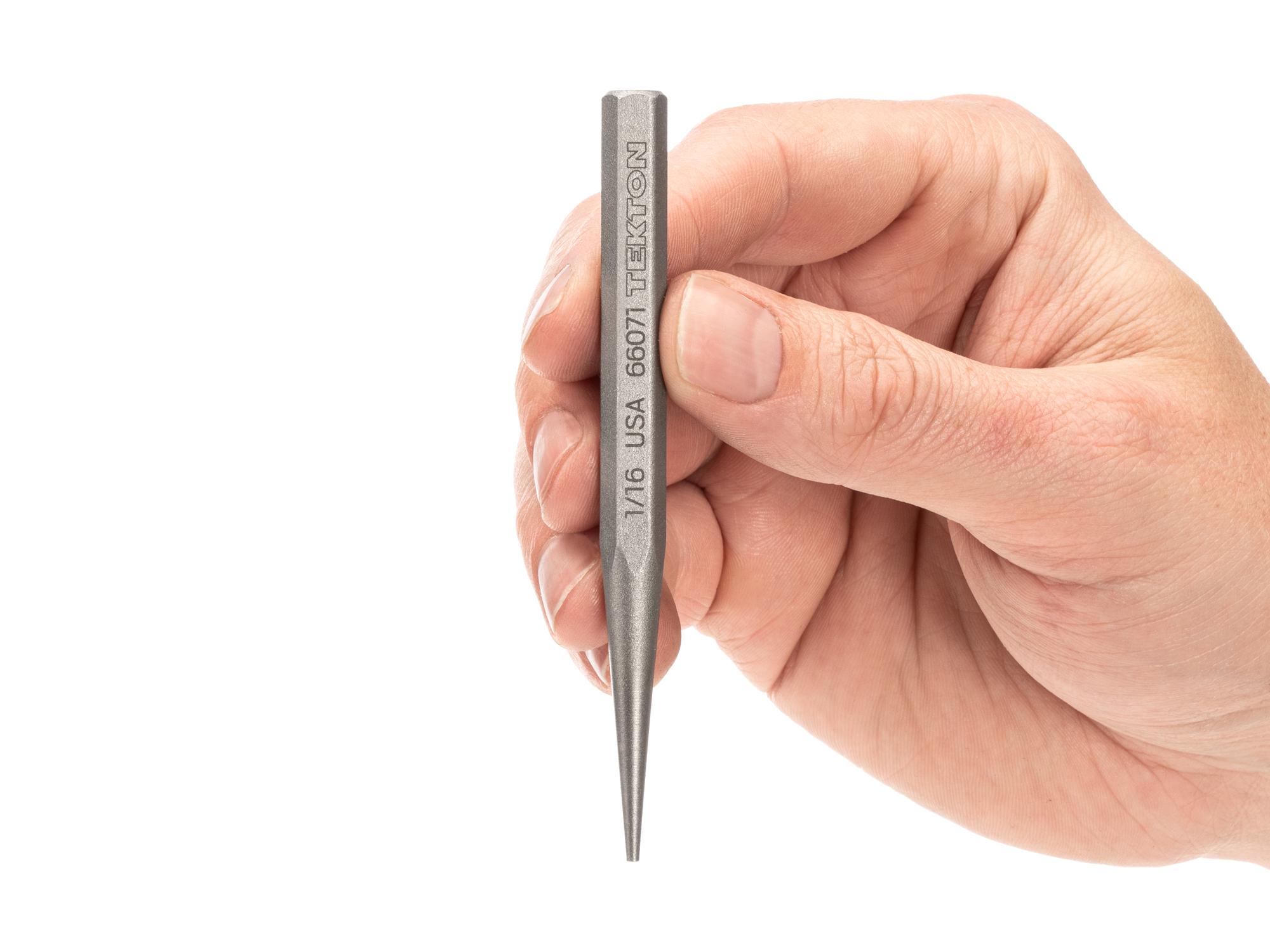 Person holding Tekton punch. Item #66071