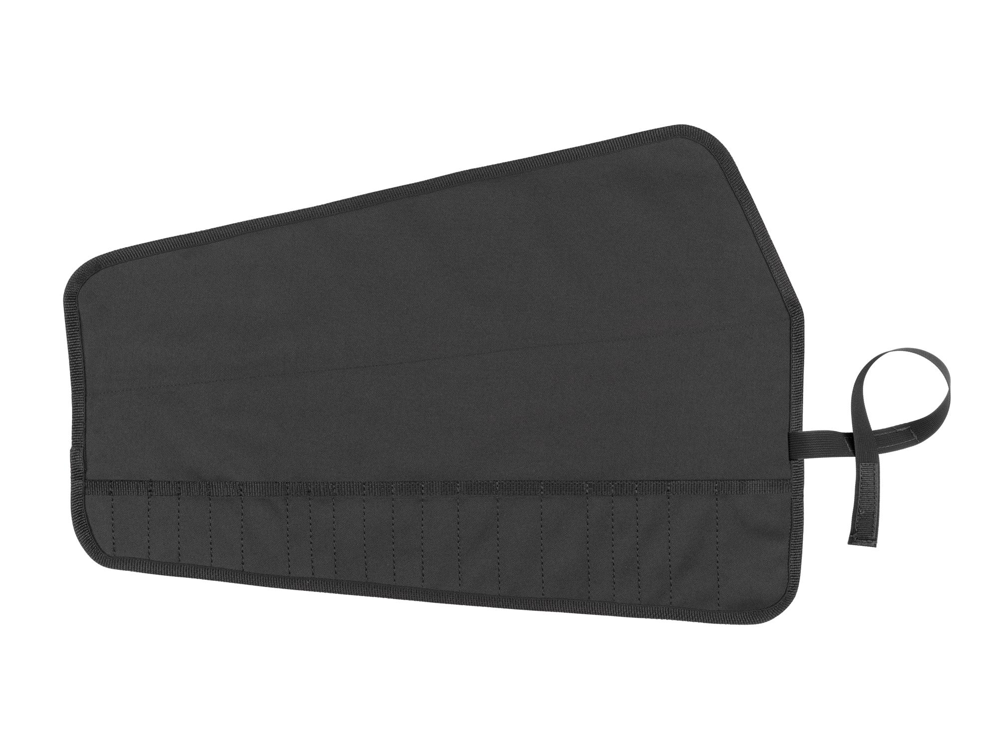 Front view of black Tekton roll punch and chisel organization. Item #OTP71101