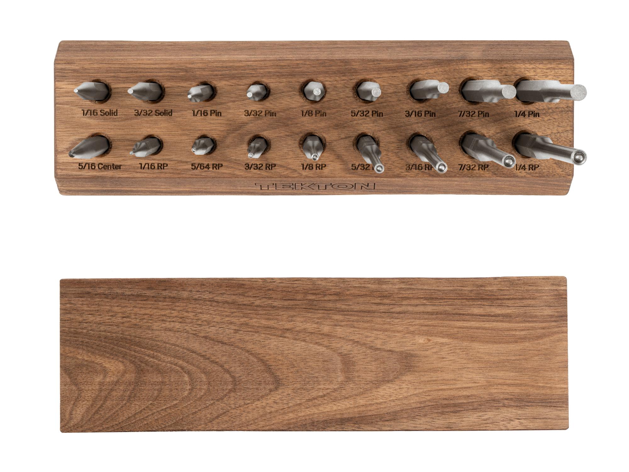 Second side view of Tekton stand punch and chisel set set. Item #66564