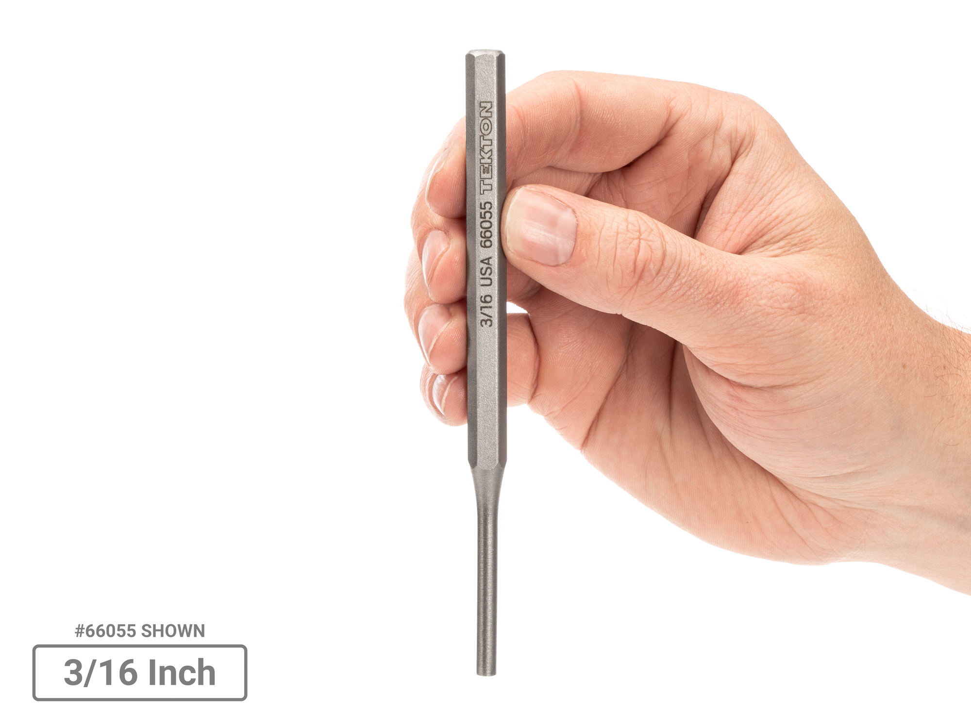 TEKTON Pin Punch Set, 9-Piece (1/16-3/8 in.)