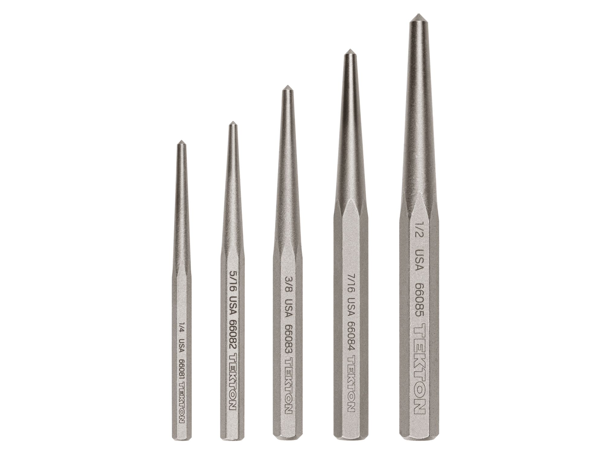 TEKTON Center Punch Set, 5-Piece (1/4-1/2 in.)