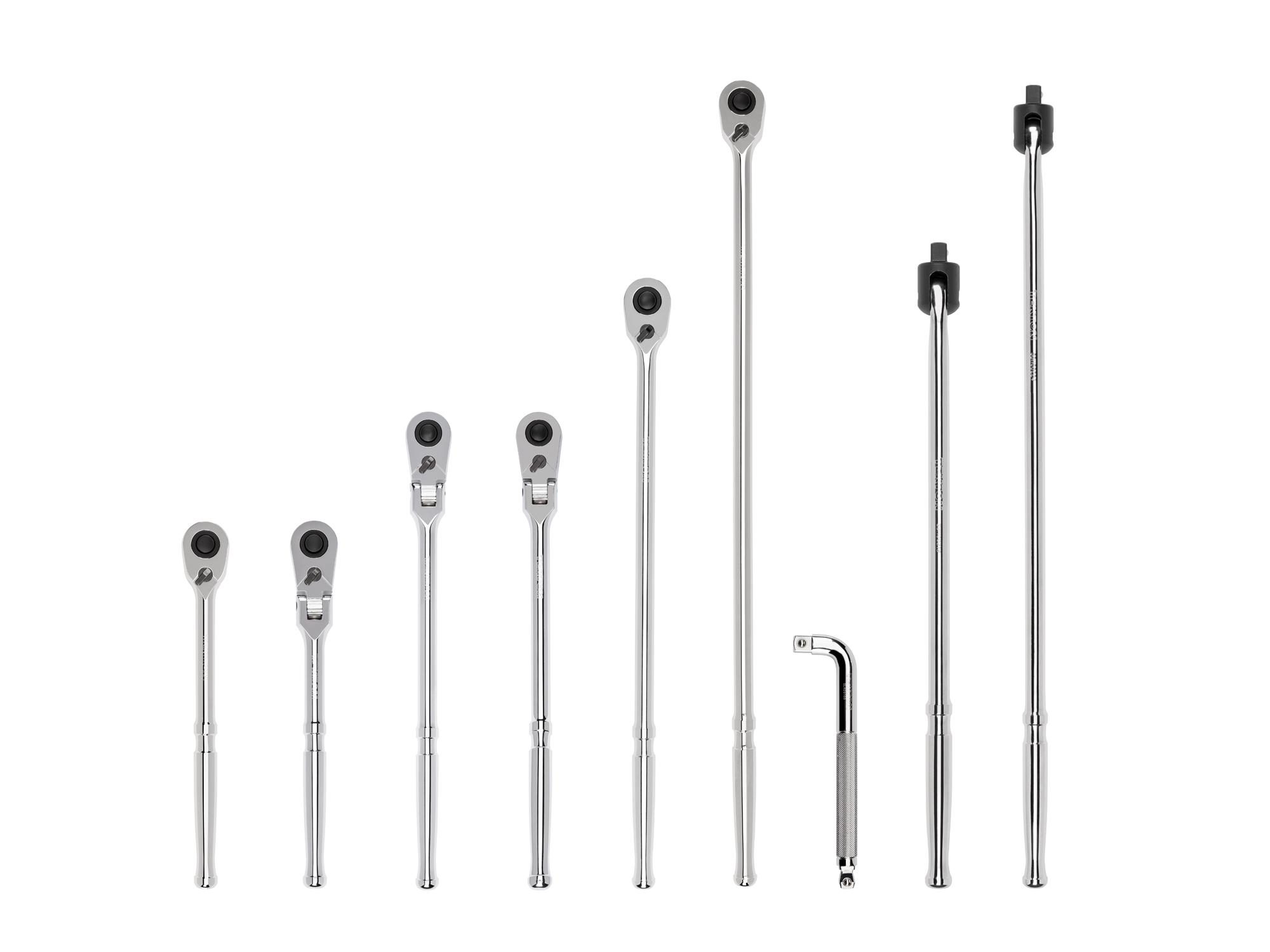 Quick-Release Ratchet, L-Handle, and Breaker Bar Set (9-Piece)