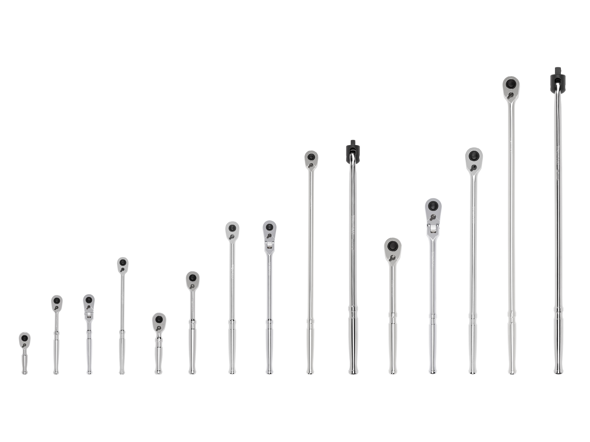1/4, 3/8, 1/2 Inch Drive Quick-Release Ratchet and Breaker Bar Set (15-Piece)