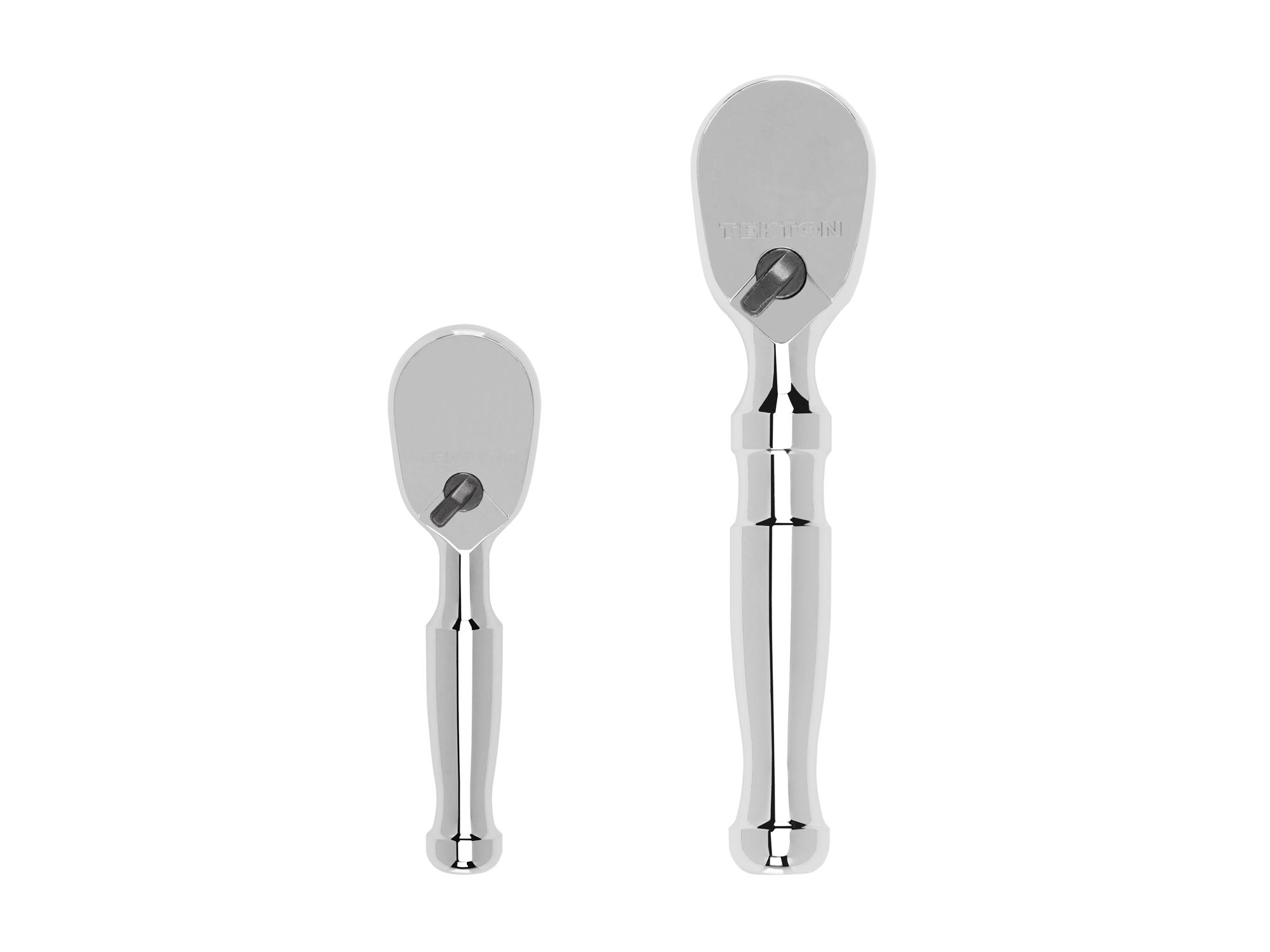Front view of Tekton ratchet set. Item #SRH91006